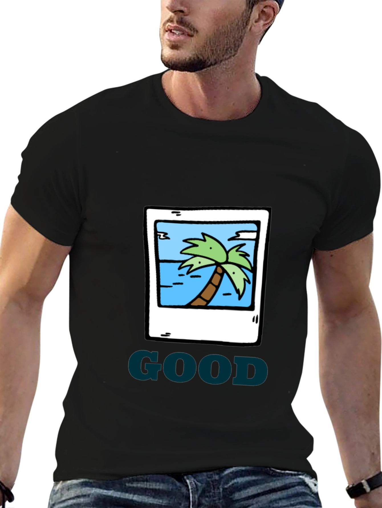 Tropical Island Graphic Tee - GOOD Vibes