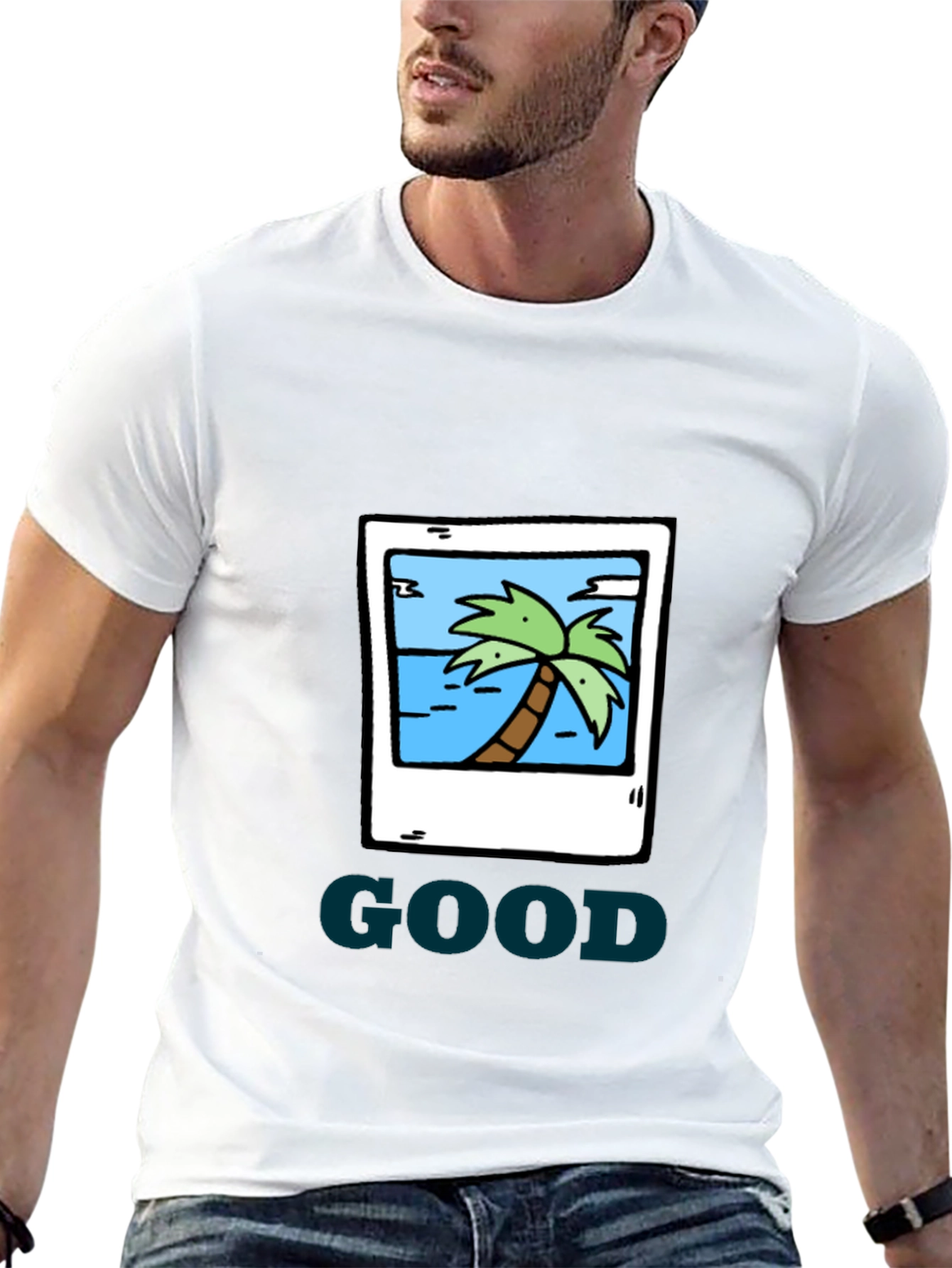 Tropical Island Graphic Tee - GOOD Vibes