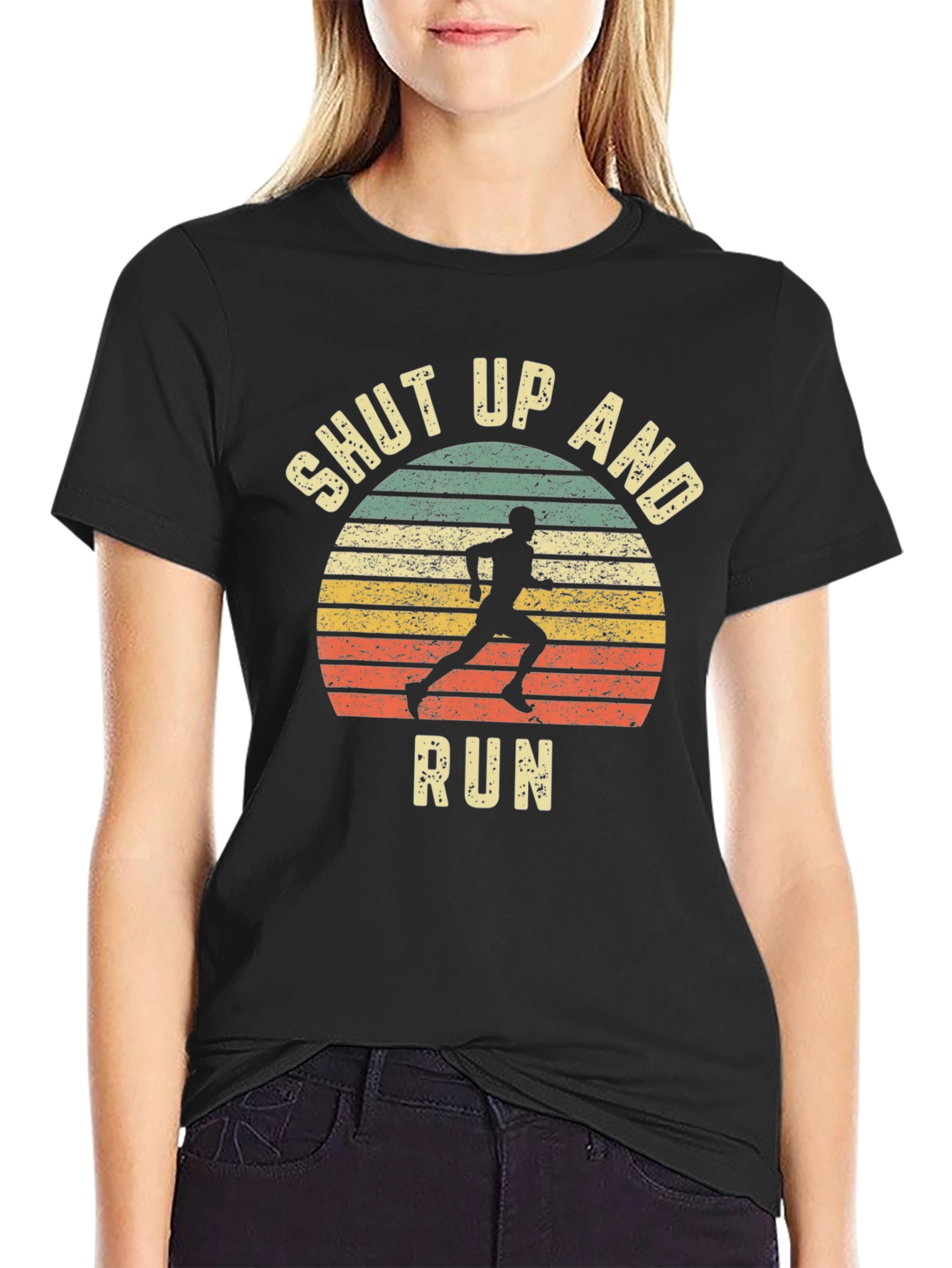 Shut Up and Run T-Shirt - Athletic Graphic Tee