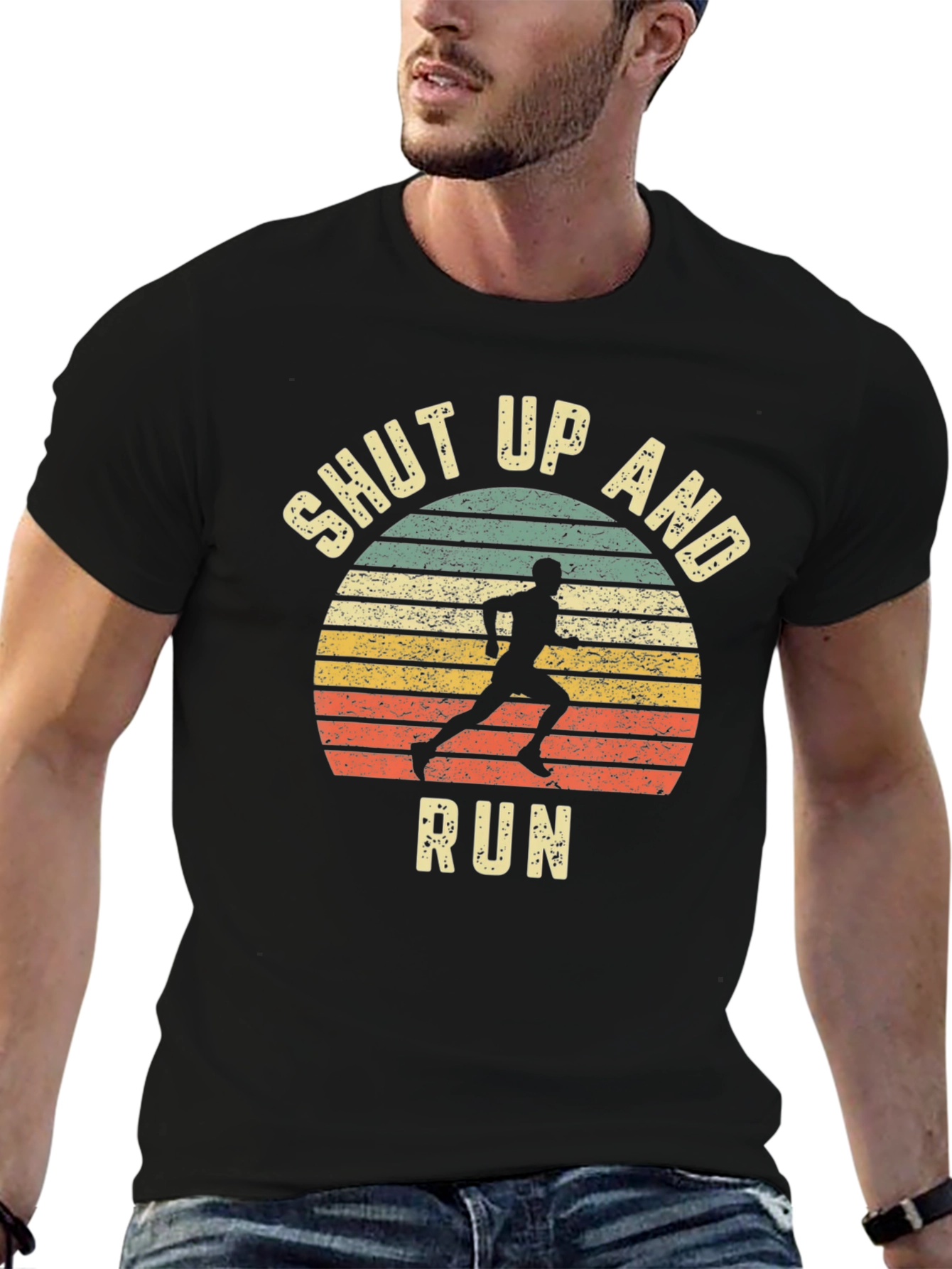 Shut Up and Run T-Shirt - Athletic Graphic Tee