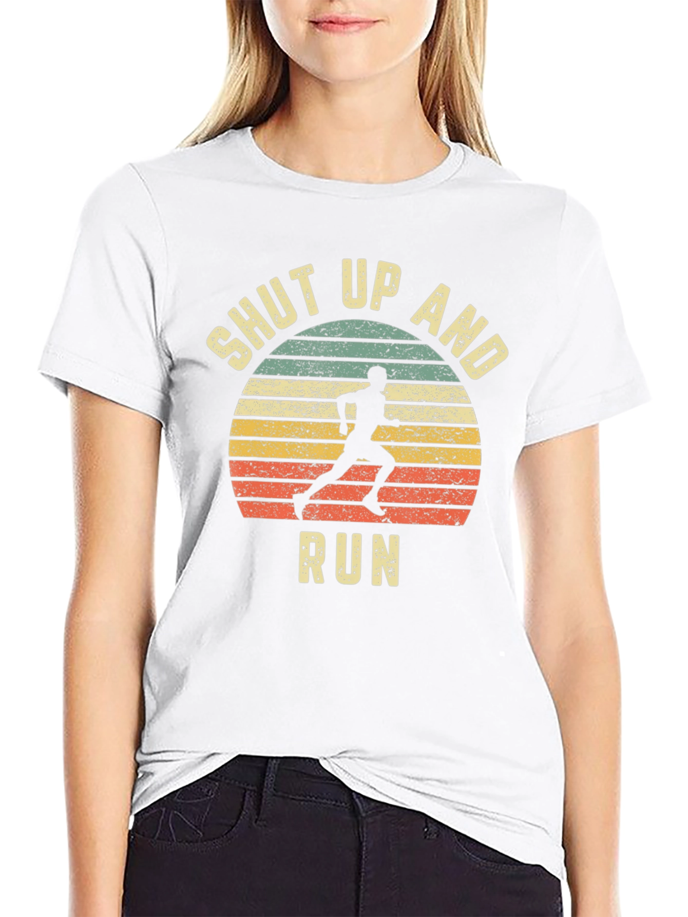 Shut Up and Run T-Shirt - Athletic Graphic Tee