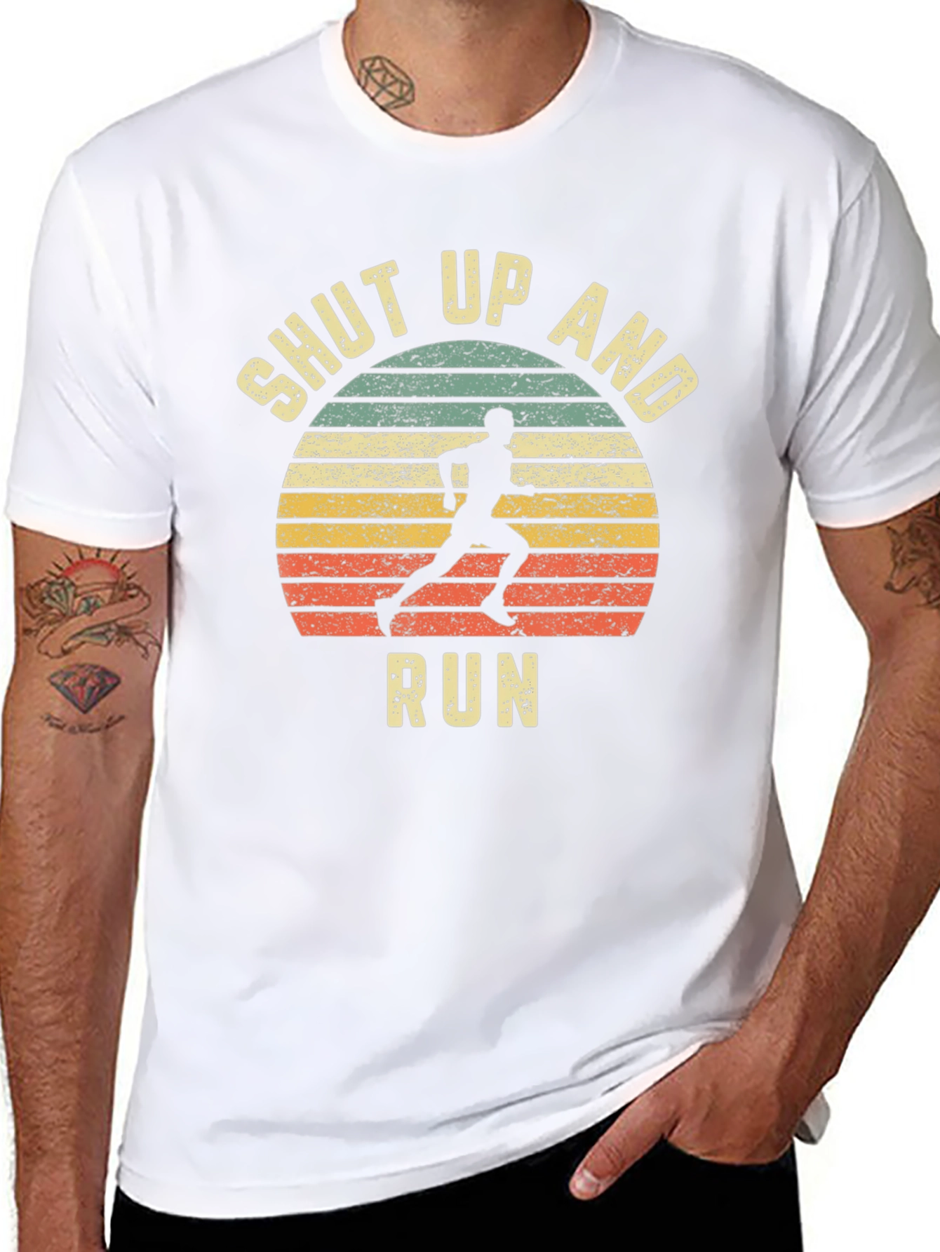 Shut Up and Run T-Shirt - Athletic Graphic Tee
