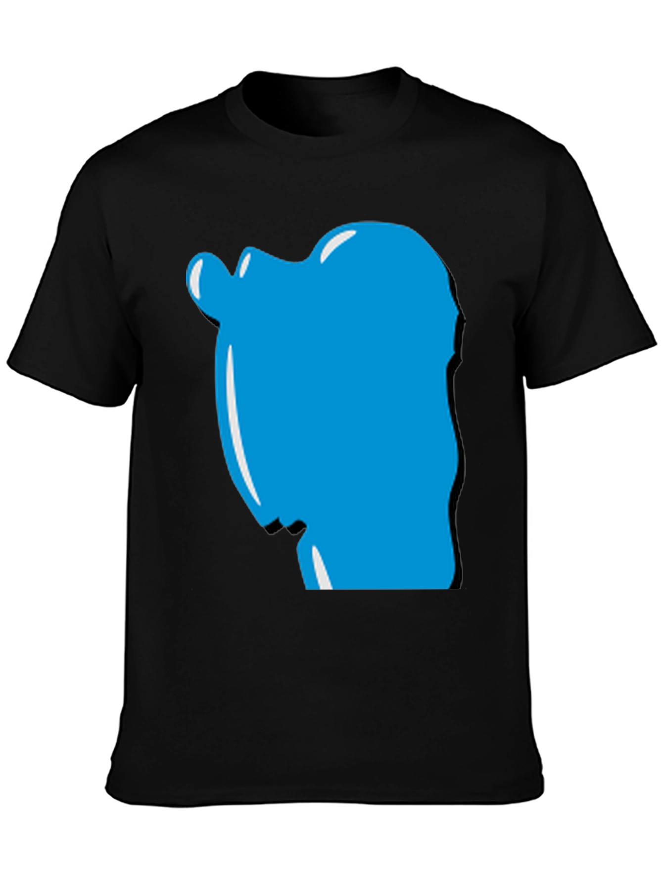 Modern Graphic Tee - Unique Blue Design