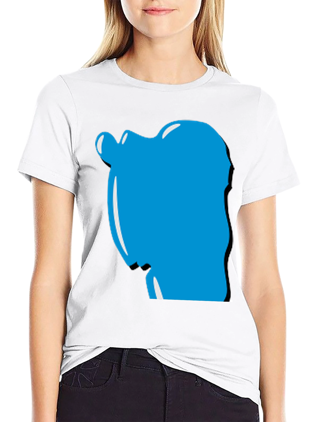 Modern Graphic Tee - Unique Blue Design
