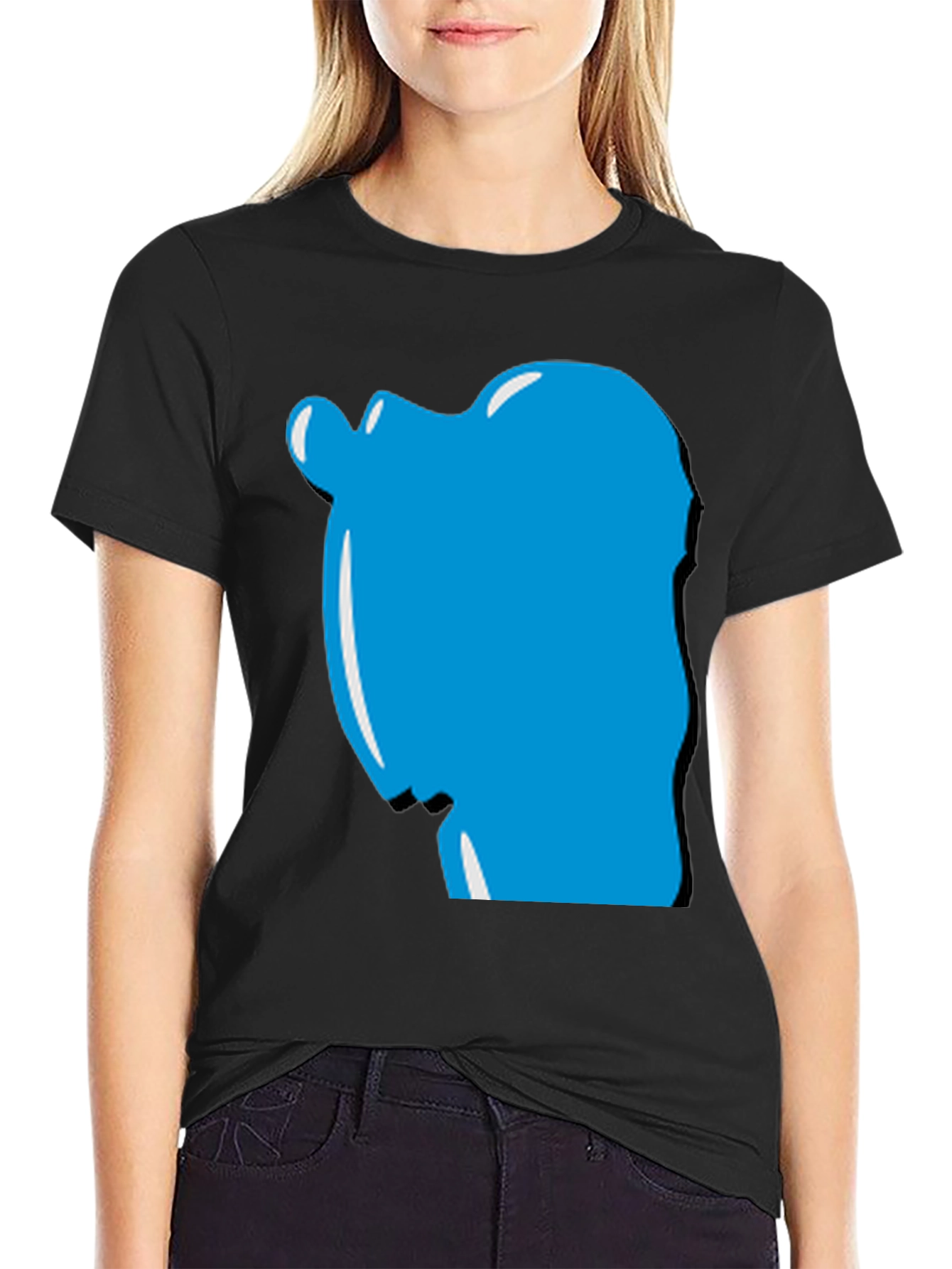Modern Graphic Tee - Unique Blue Design