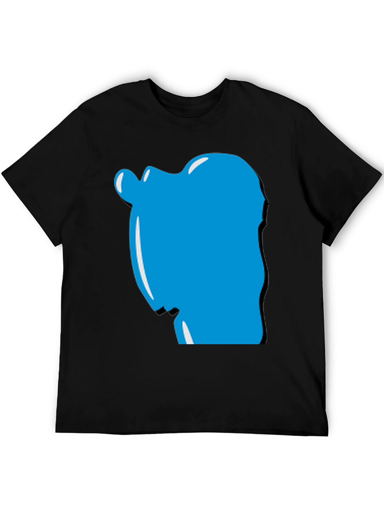 Modern Graphic Tee - Unique Blue Design