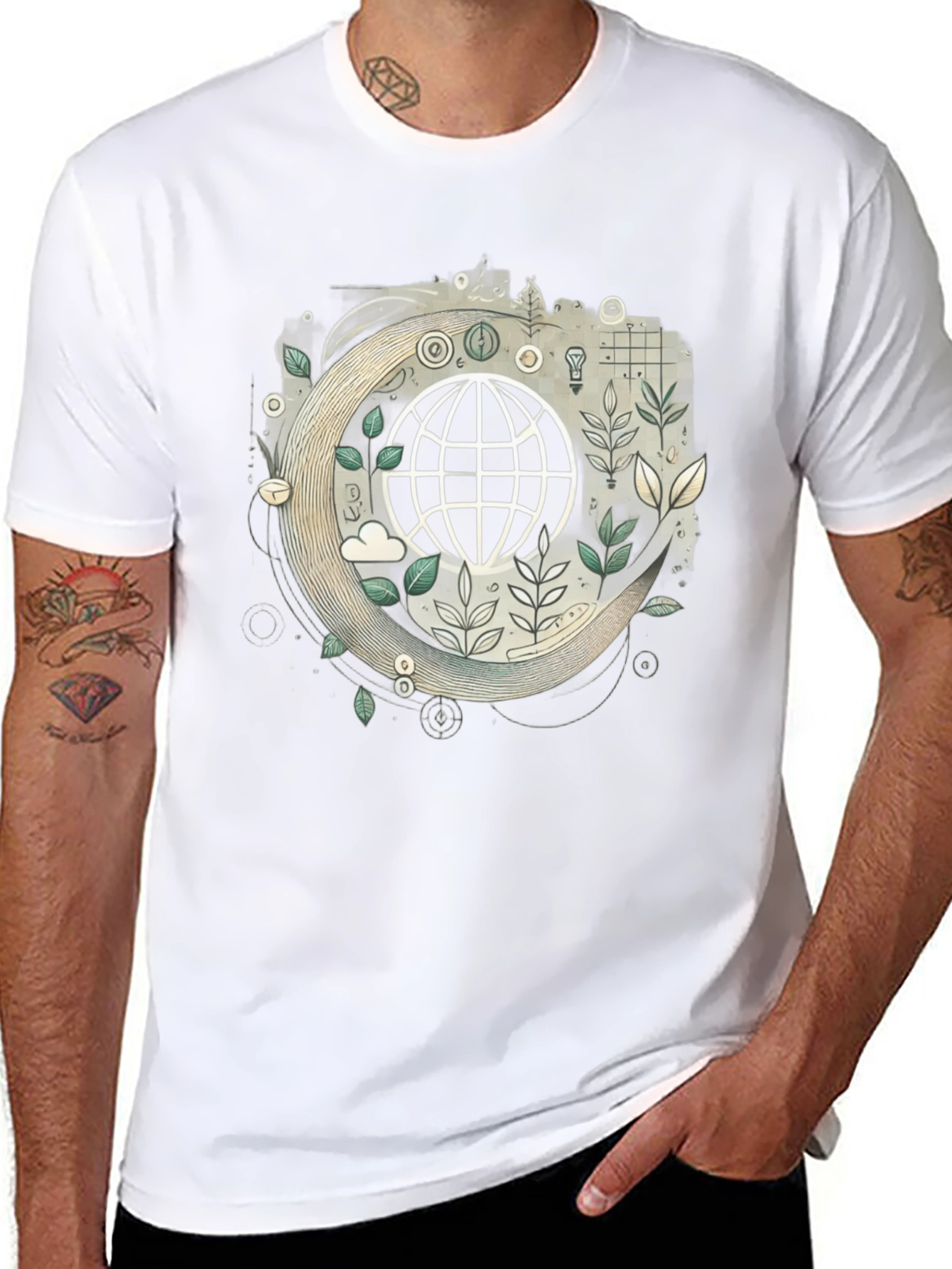 Eco Earth Graphic T-Shirt - Sustainable Style