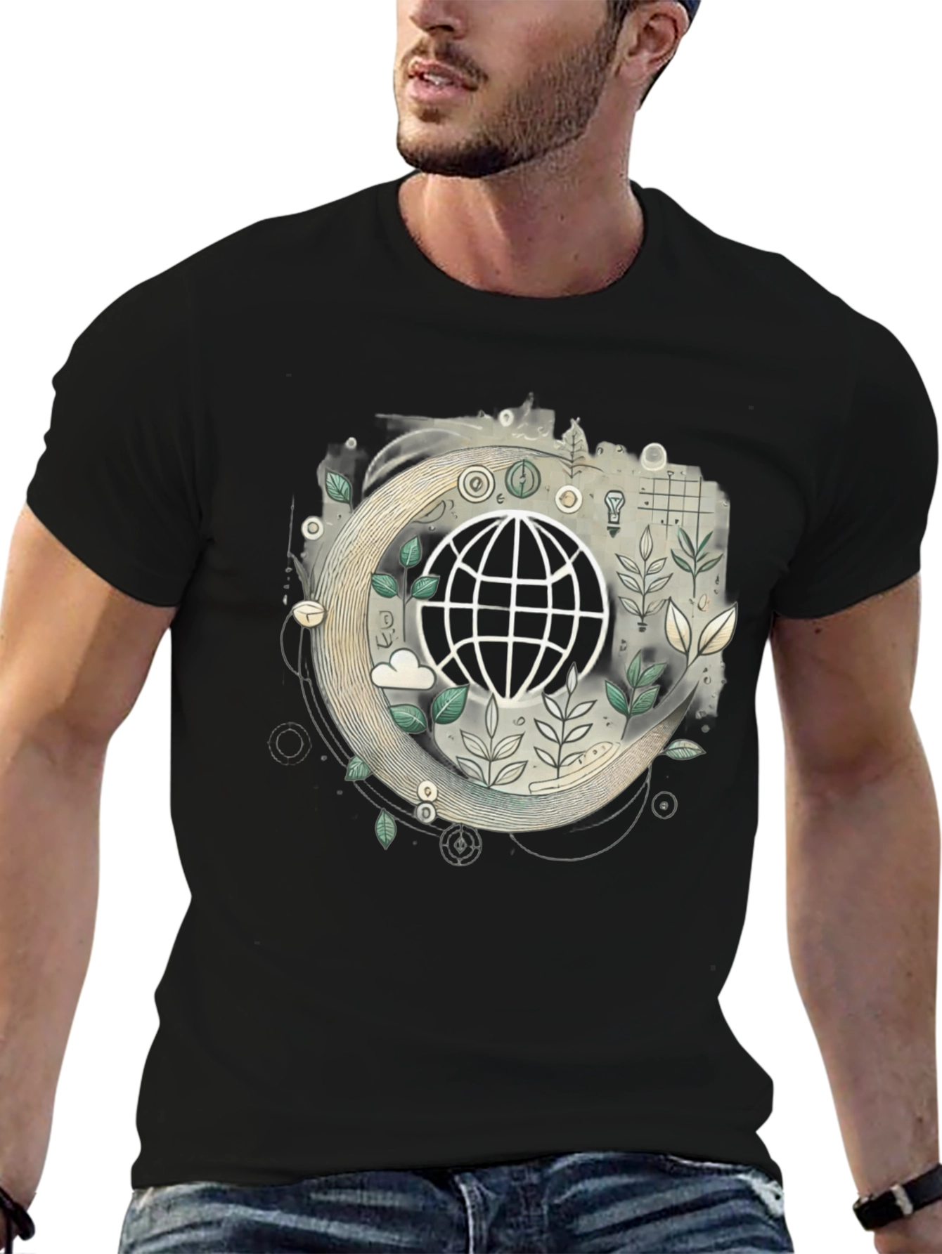Eco Earth Graphic T-Shirt - Sustainable Style