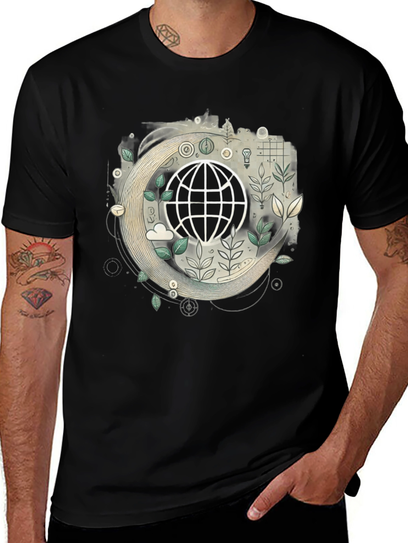 Eco Earth Graphic T-Shirt - Sustainable Style