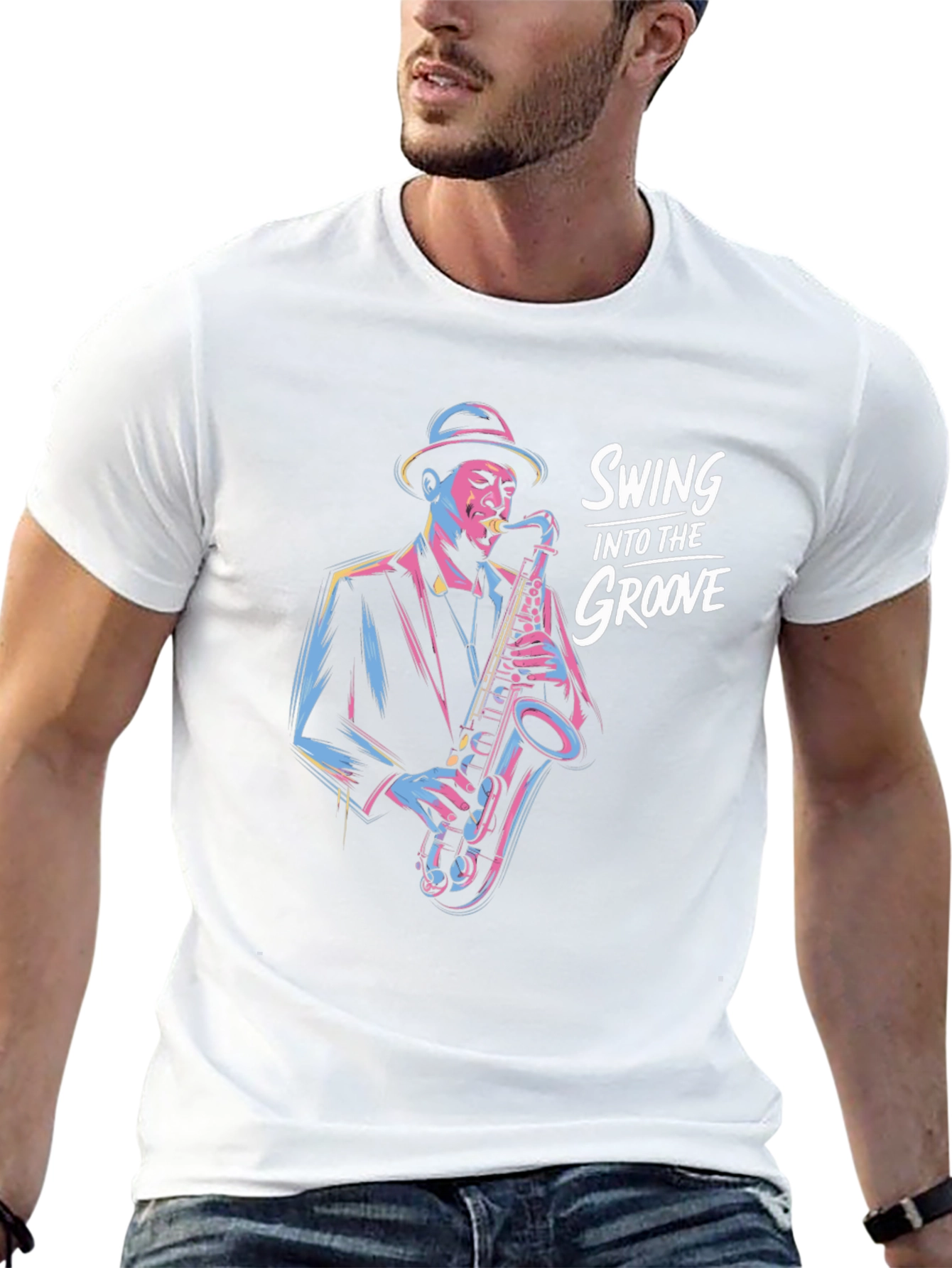 Swing Into The Groove Black T-Shirt