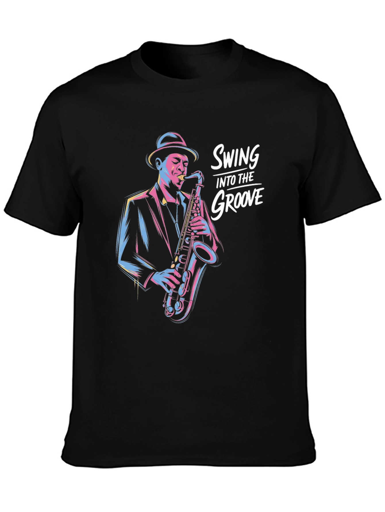 Swing Into The Groove Black T-Shirt