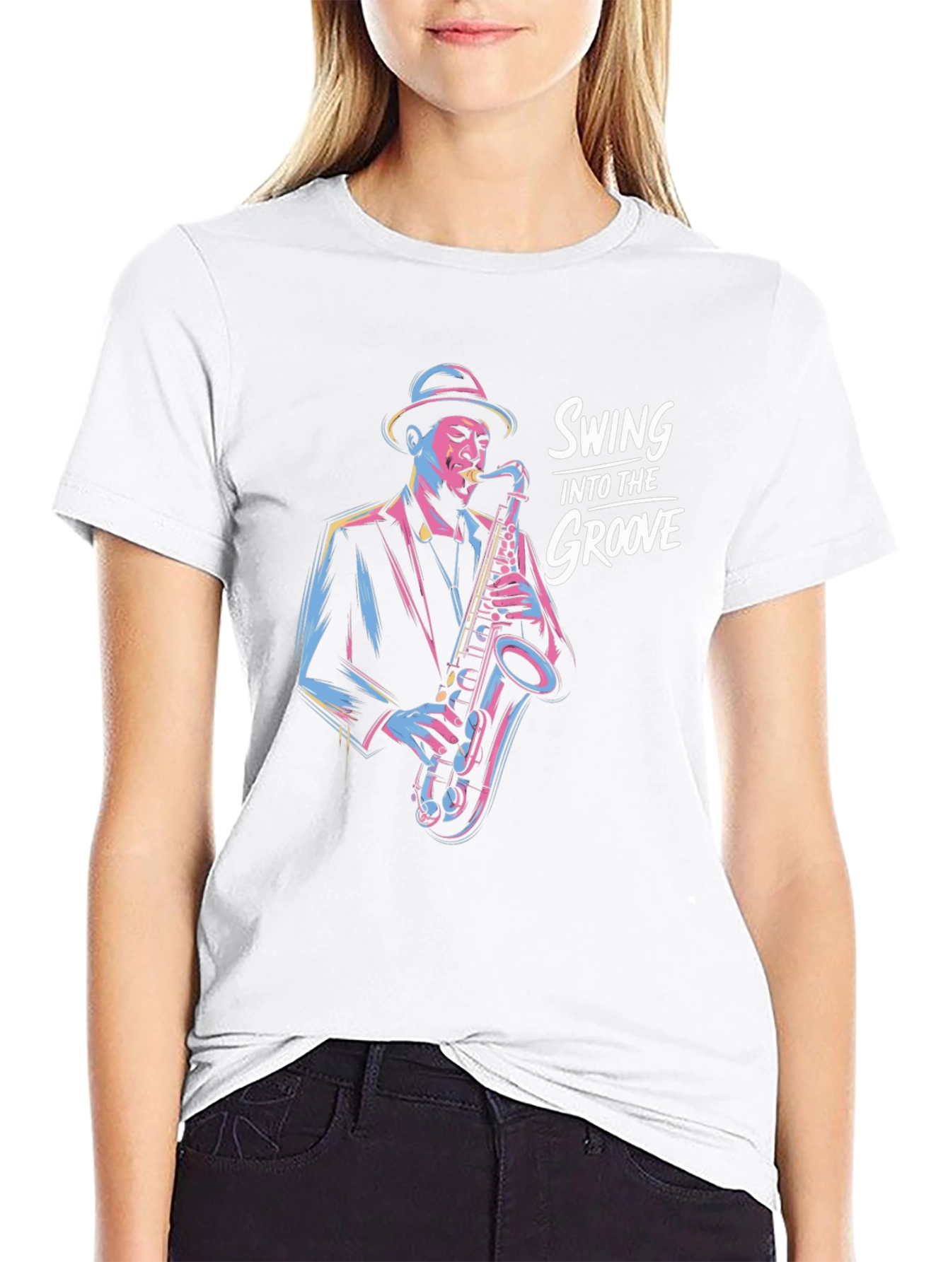 Swing Into The Groove Black T-Shirt