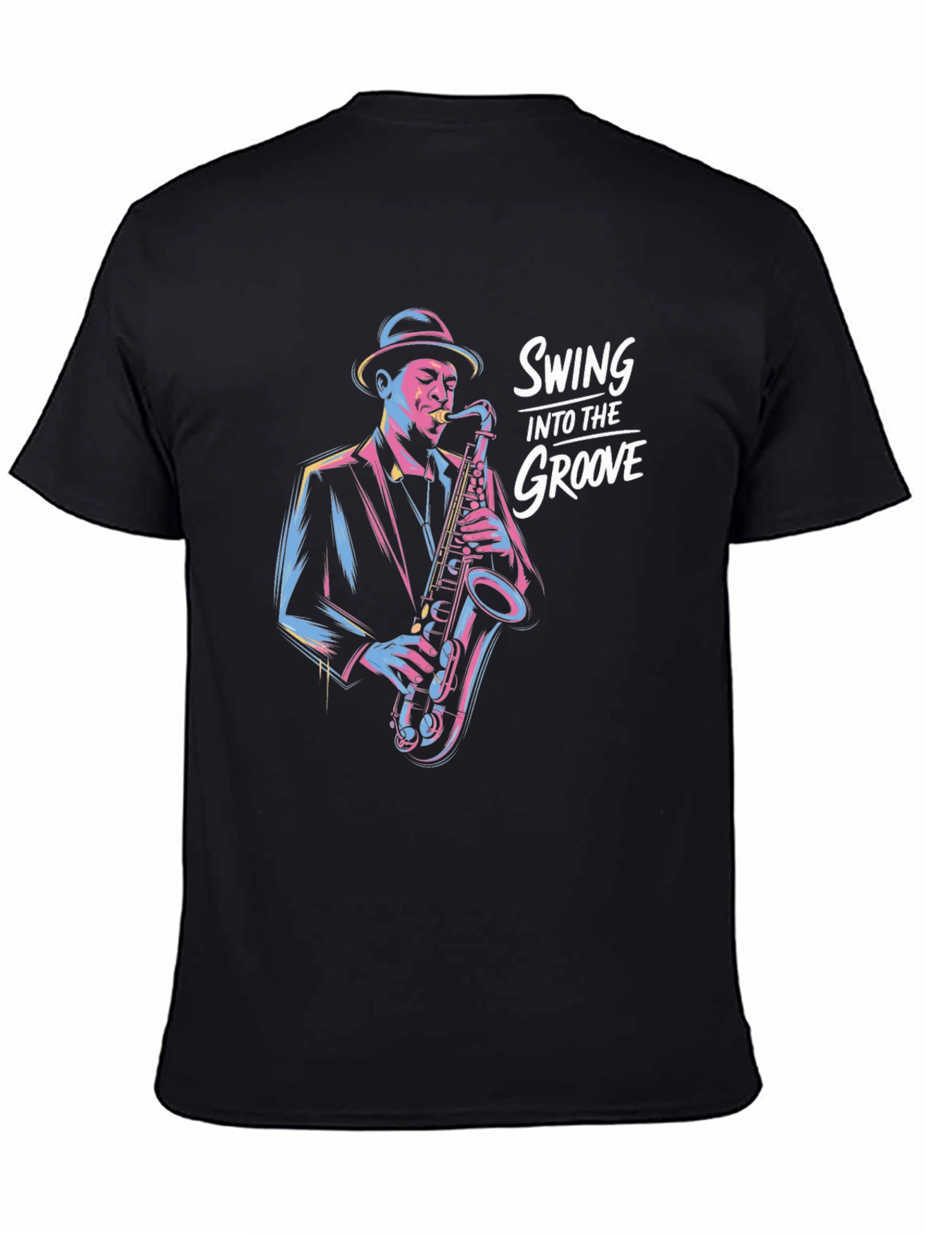 Swing Into The Groove Black T-Shirt
