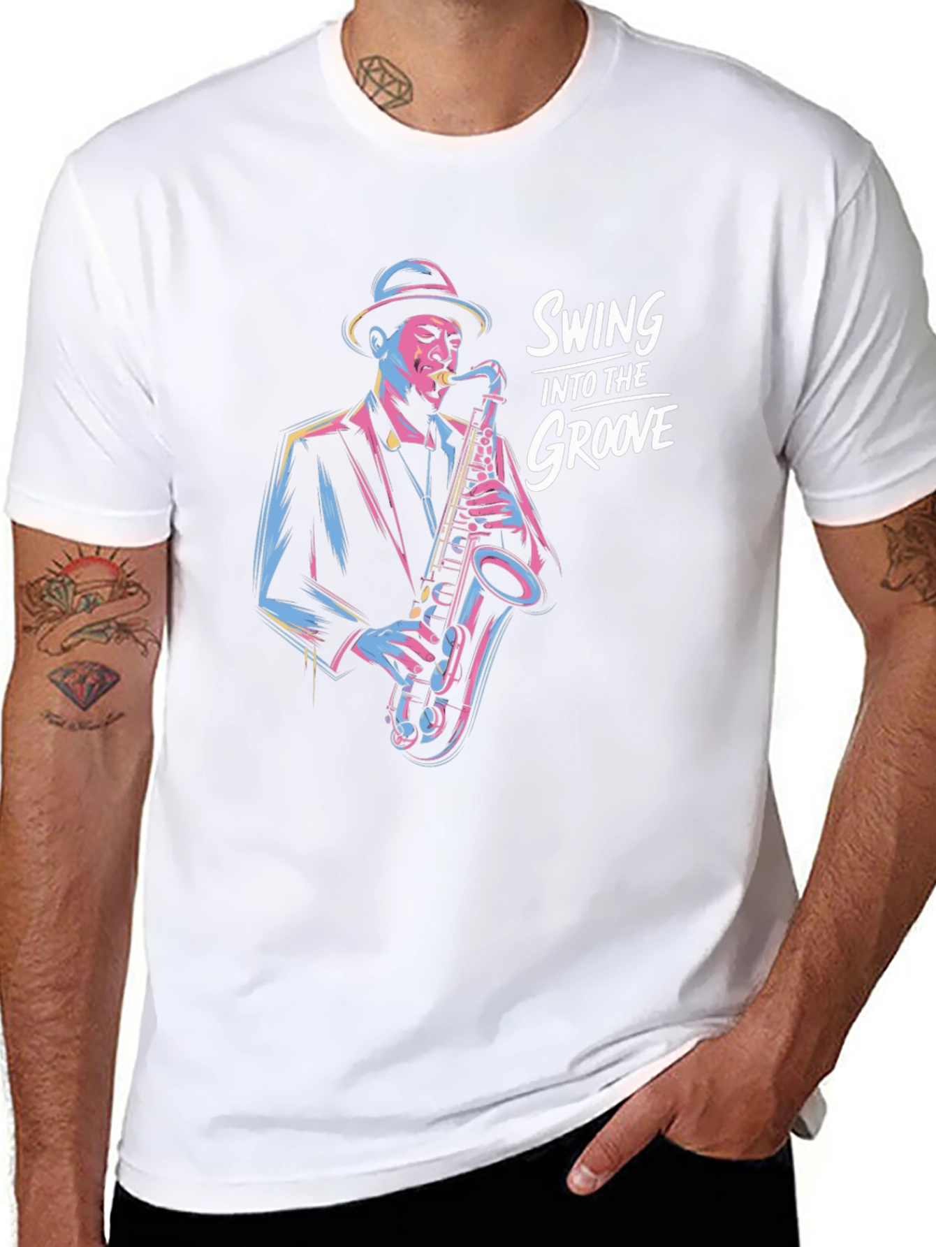 Swing Into The Groove Black T-Shirt