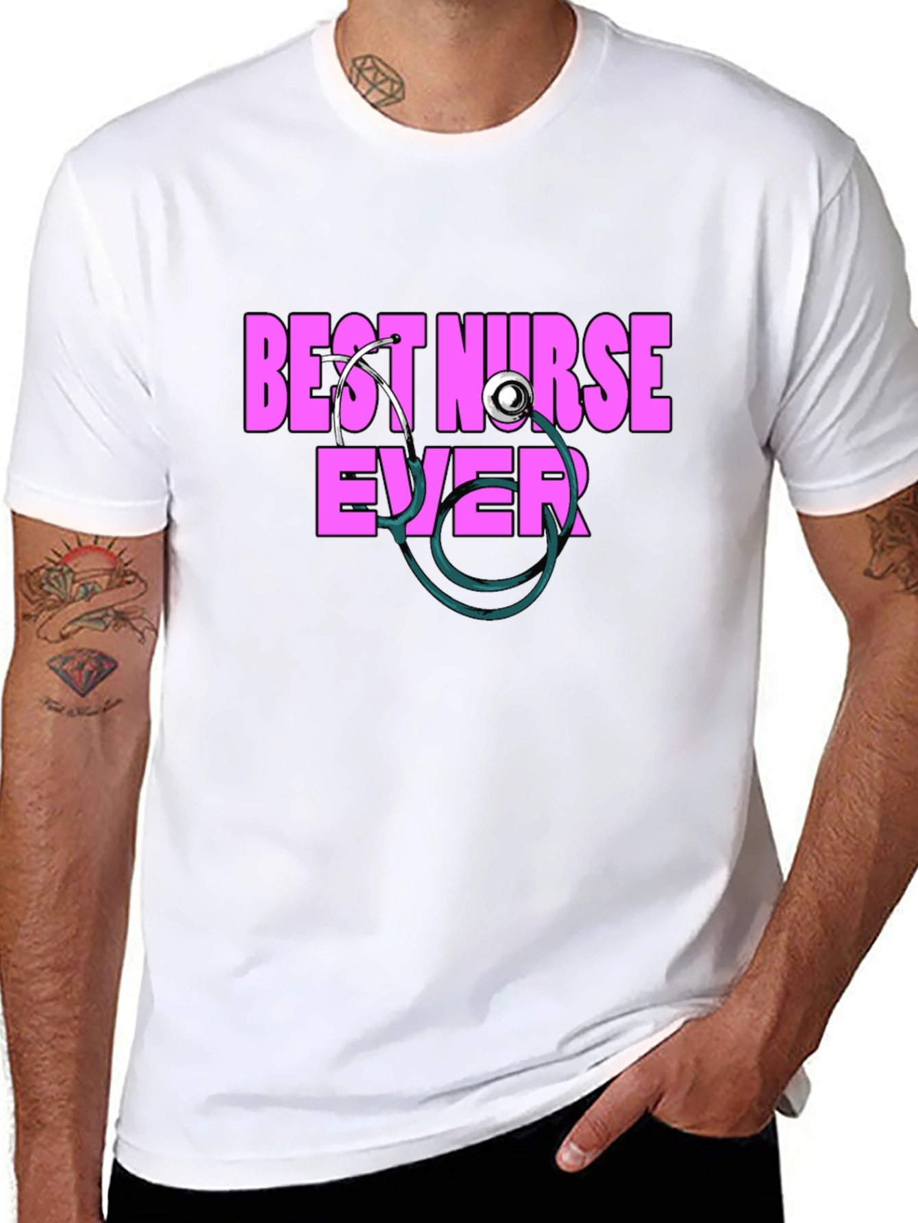 Best Nurse Ever T-Shirt - Stylish Medical Apparel