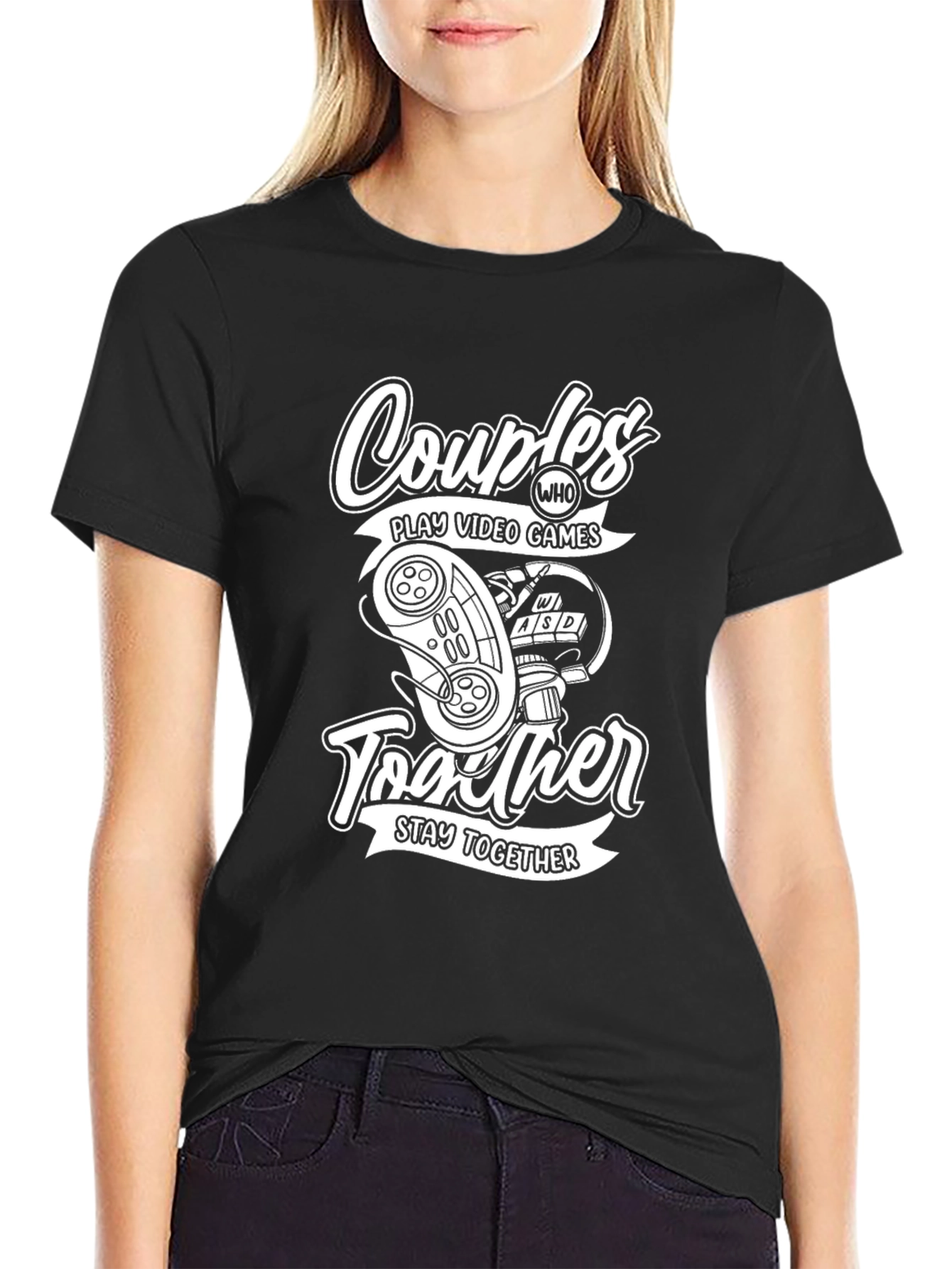 Couples Who Play Video Games T-Shirt