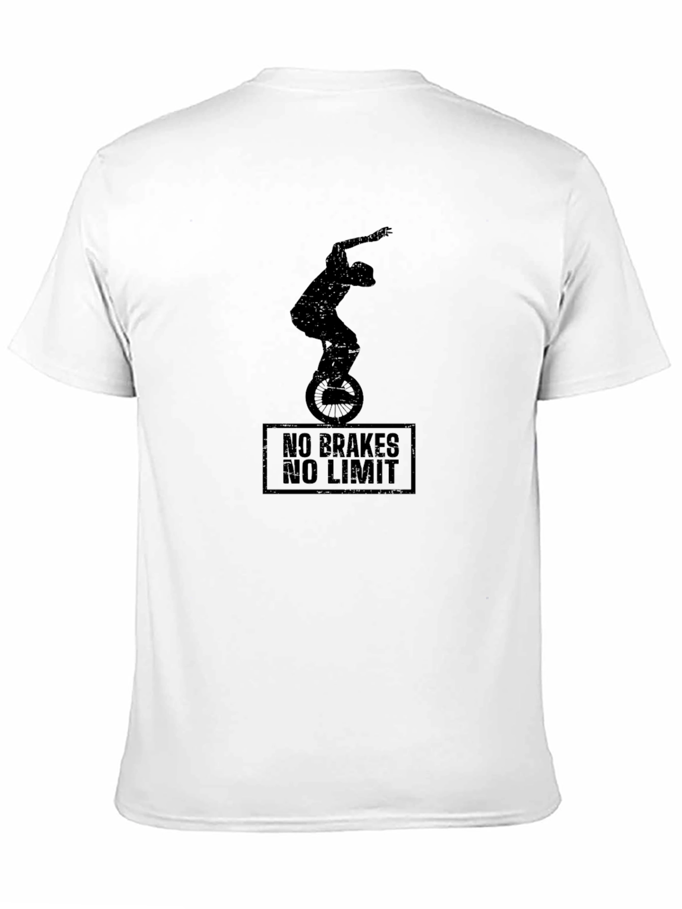 No Brakes No Limit Black Graphic Tee