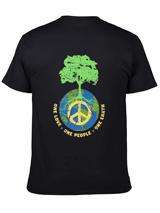 One Love One Earth Peace Tree T-Shirt