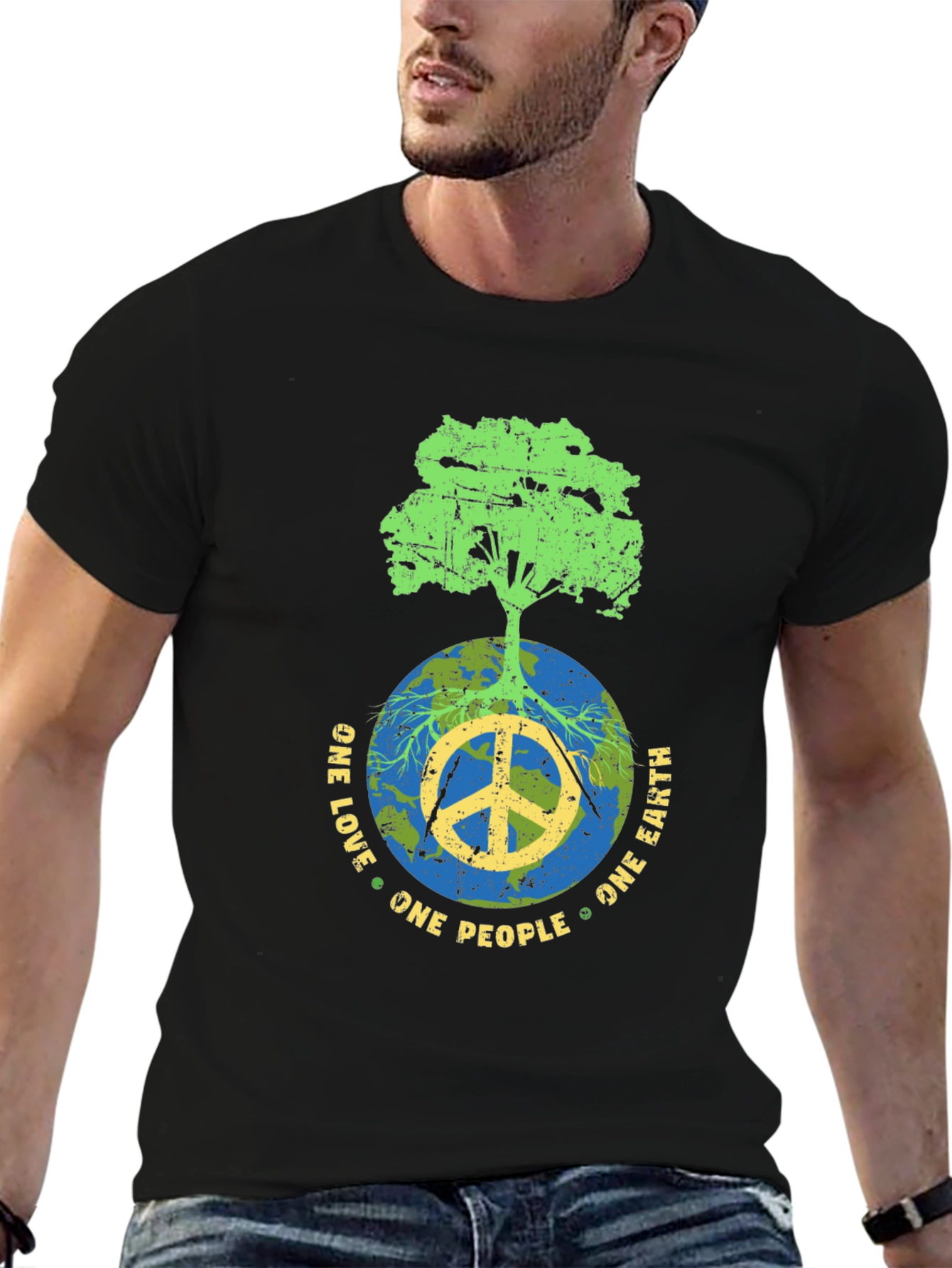 One Love One Earth Peace Tree T-Shirt