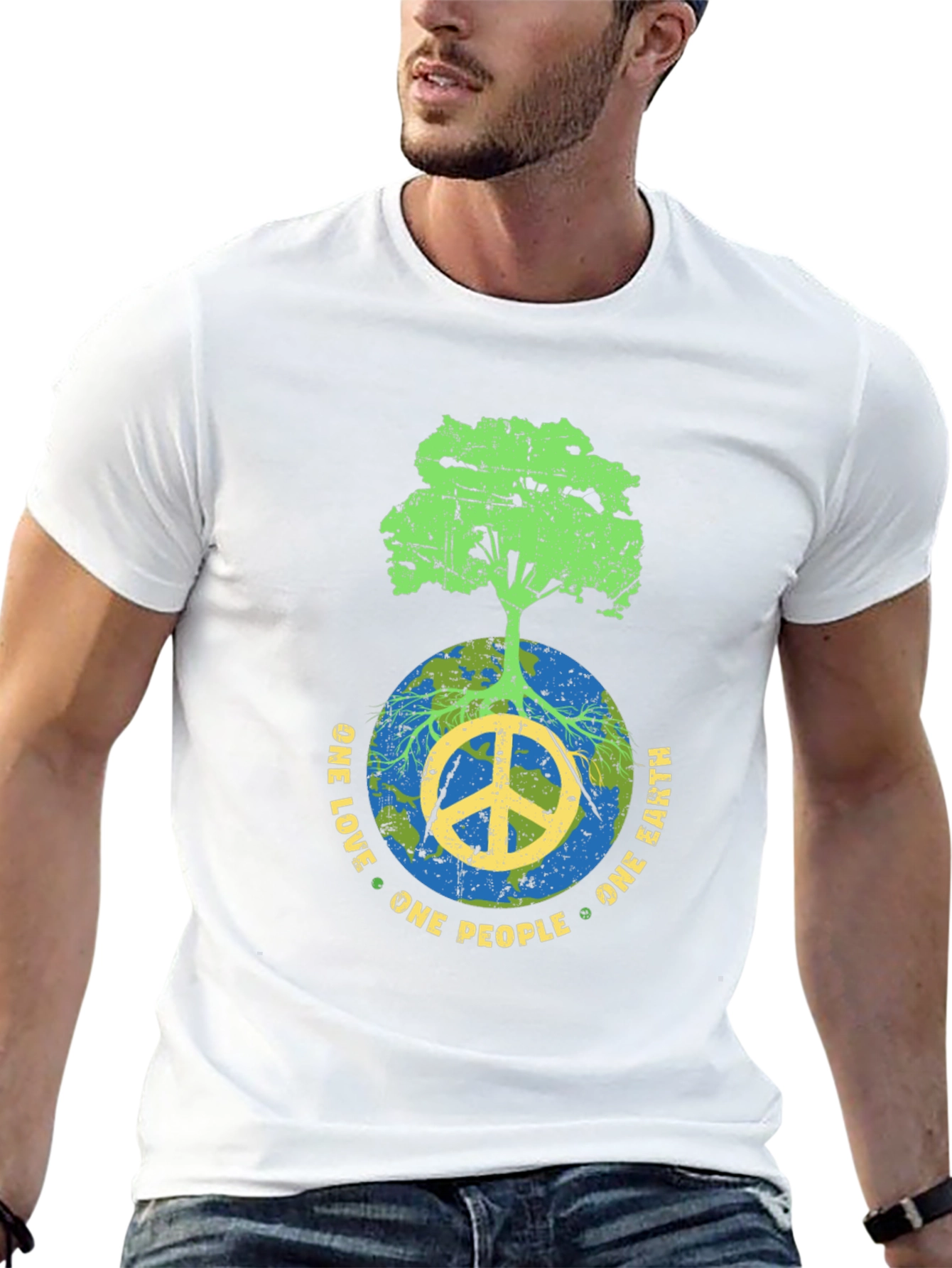 One Love One Earth Peace Tree T-Shirt