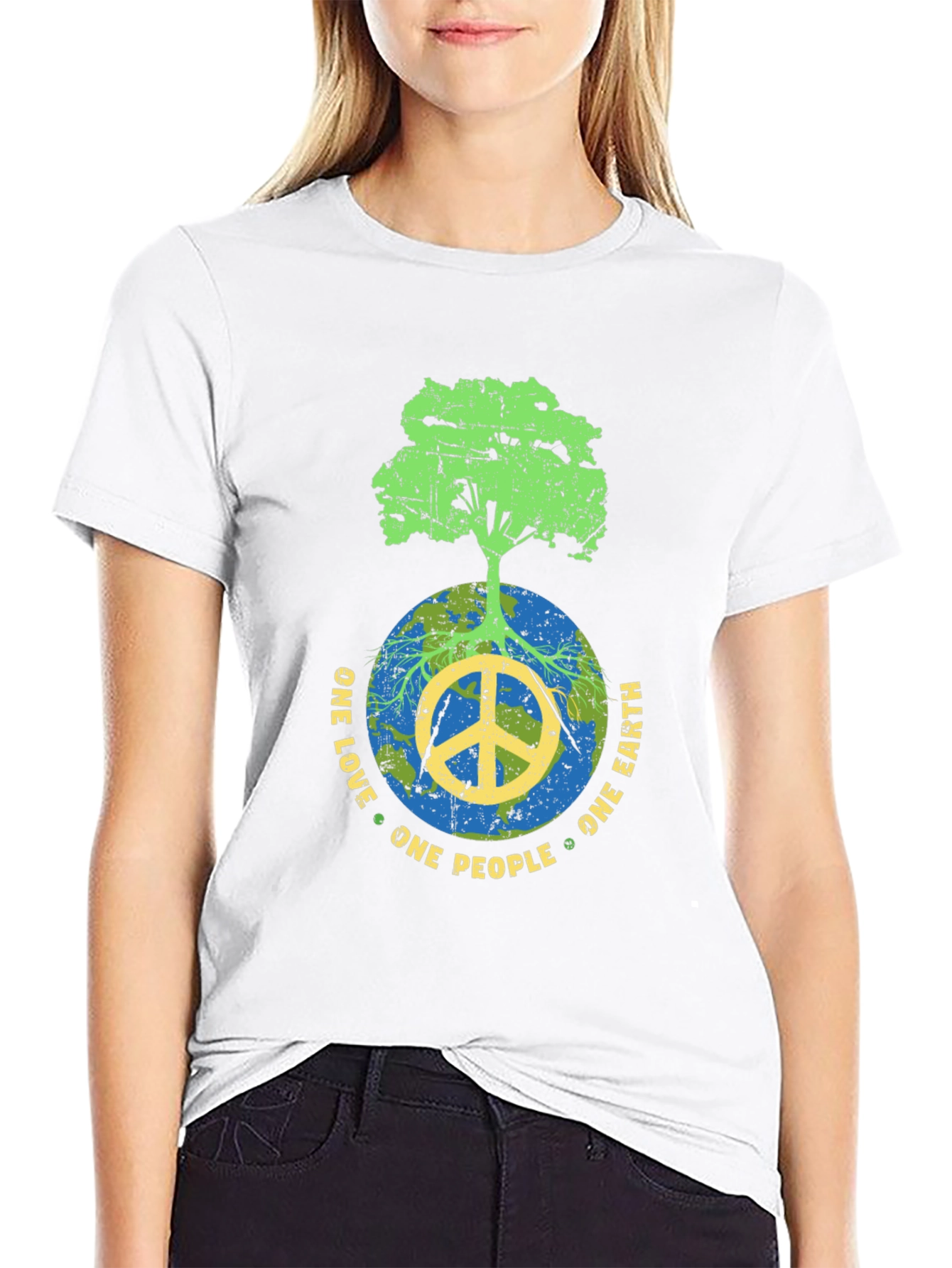 One Love One Earth Peace Tree T-Shirt