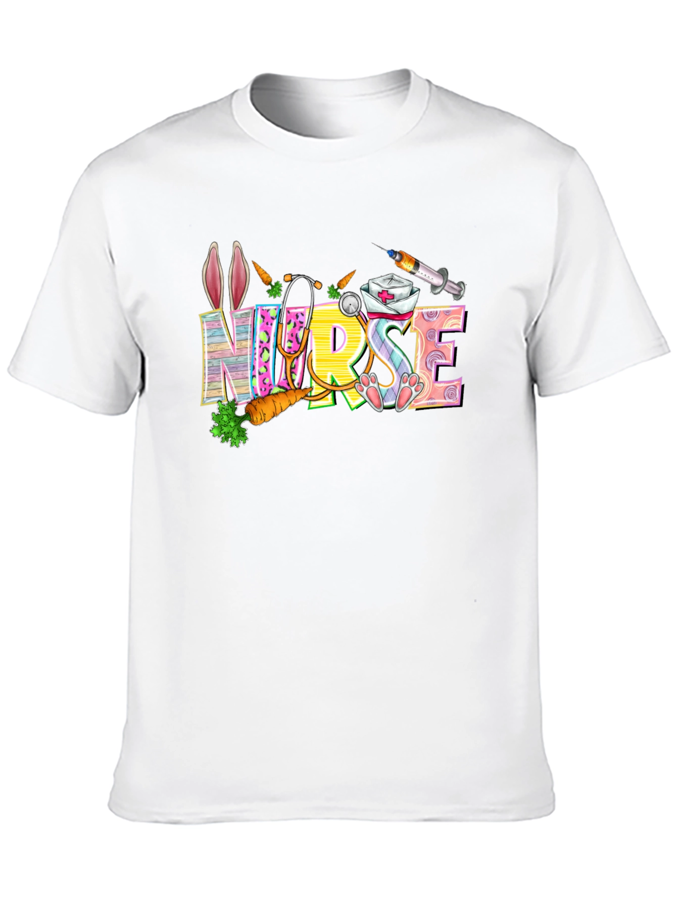 Nurse Easter Bunny T-Shirt Funny