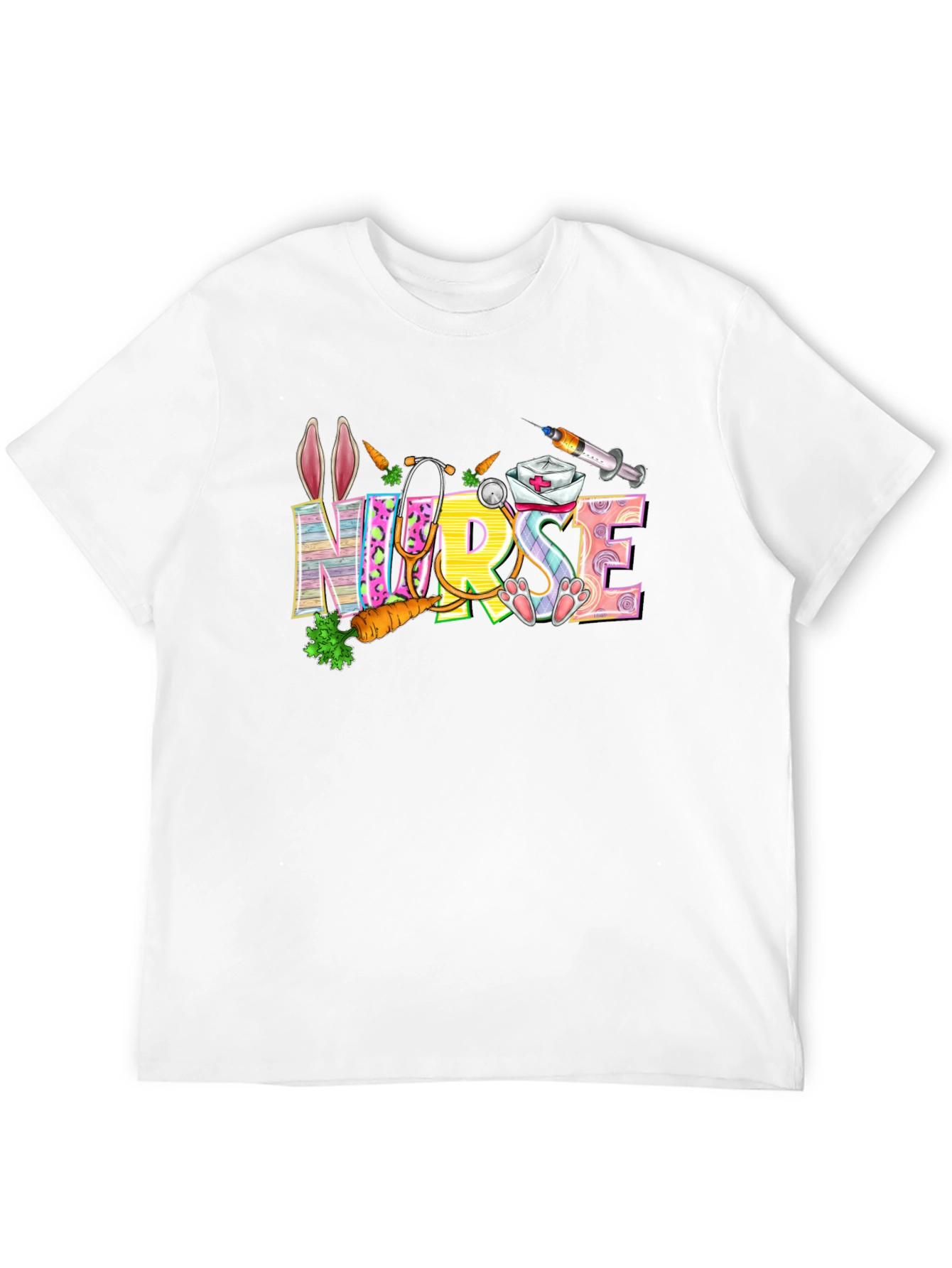 Nurse Easter Bunny T-Shirt Funny