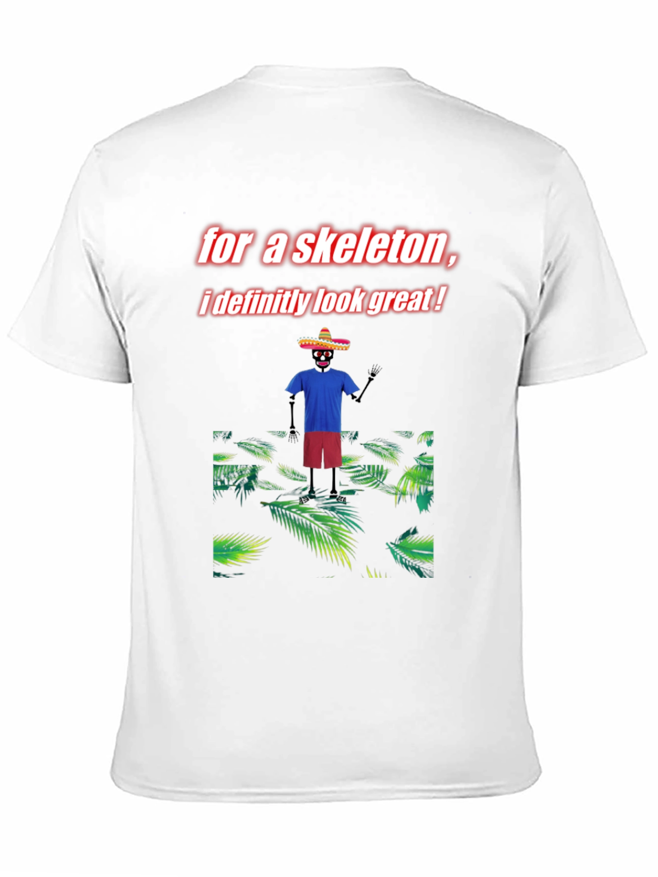 Skeleton Graphic Tee - Look Great!