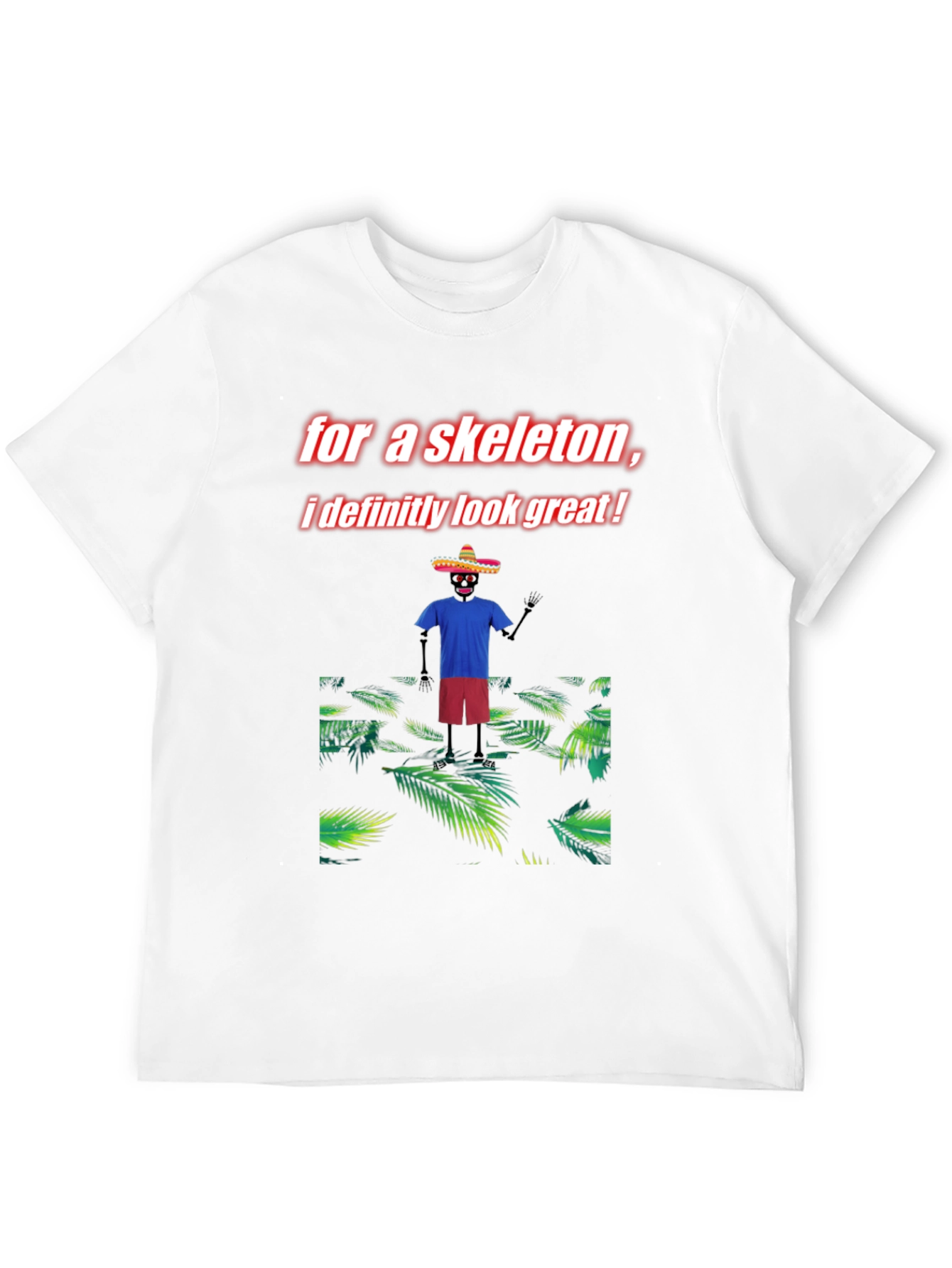 Skeleton Graphic Tee - Look Great!