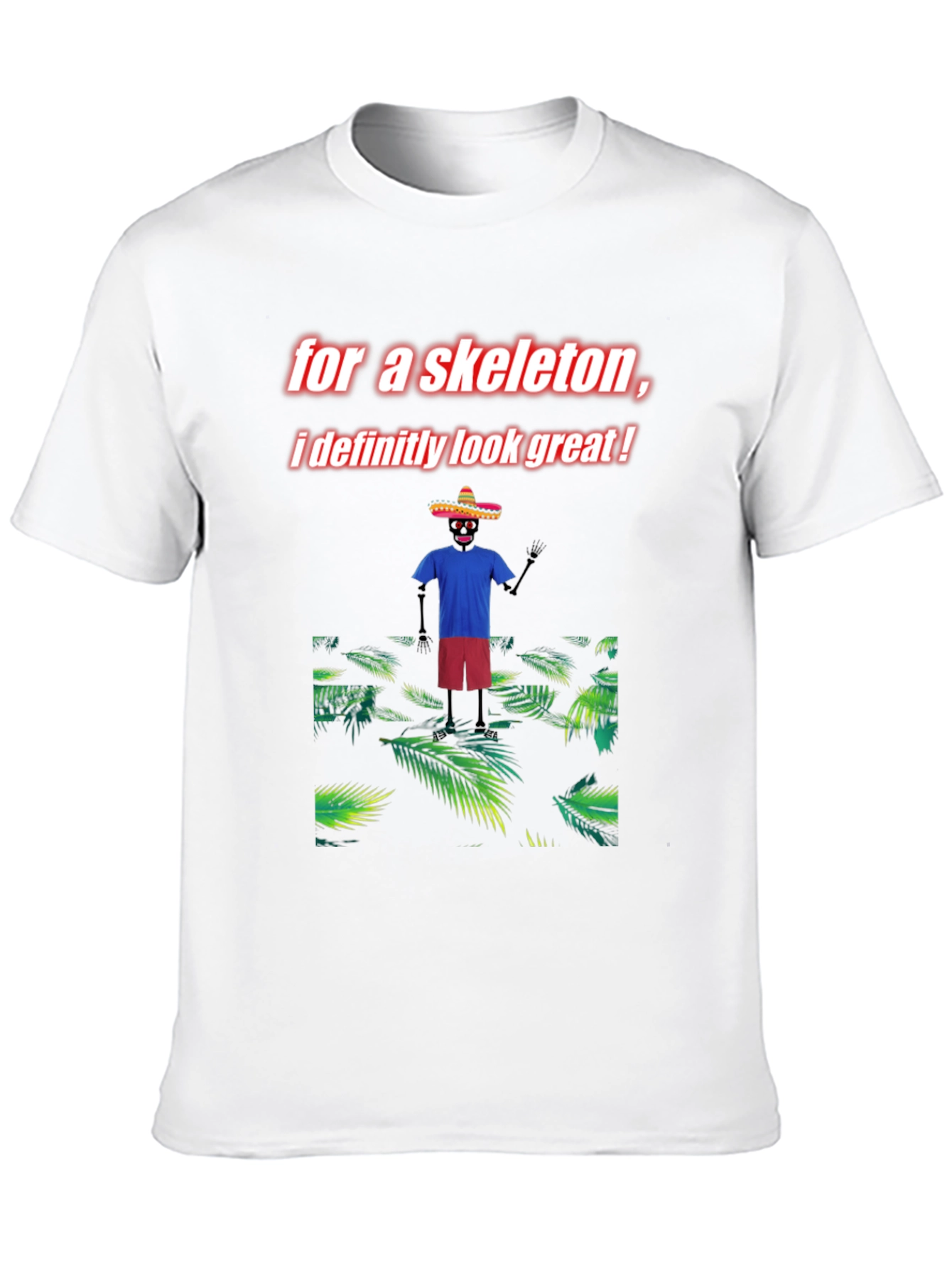 Skeleton Graphic Tee - Look Great!
