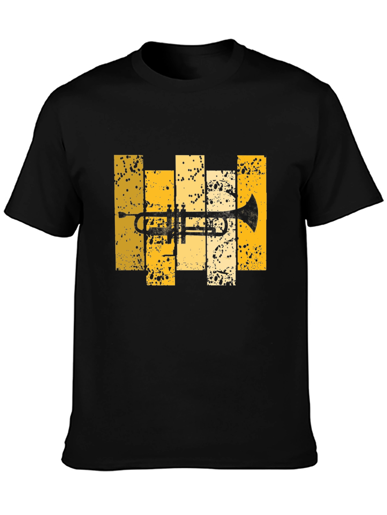 Trumpet Graphic Tee - Black Cotton Blend