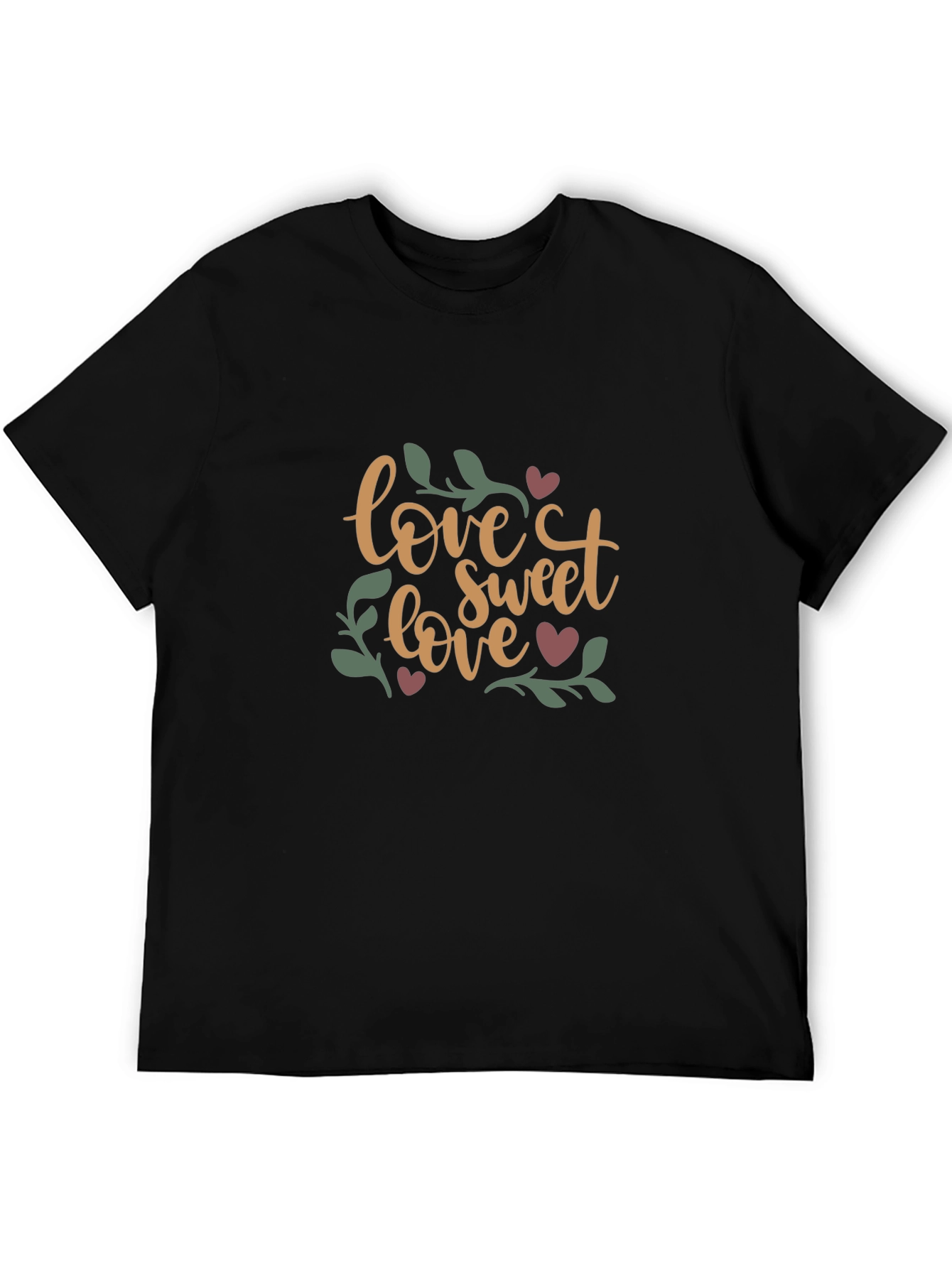 Love Sweet Love Graphic Tee - Black