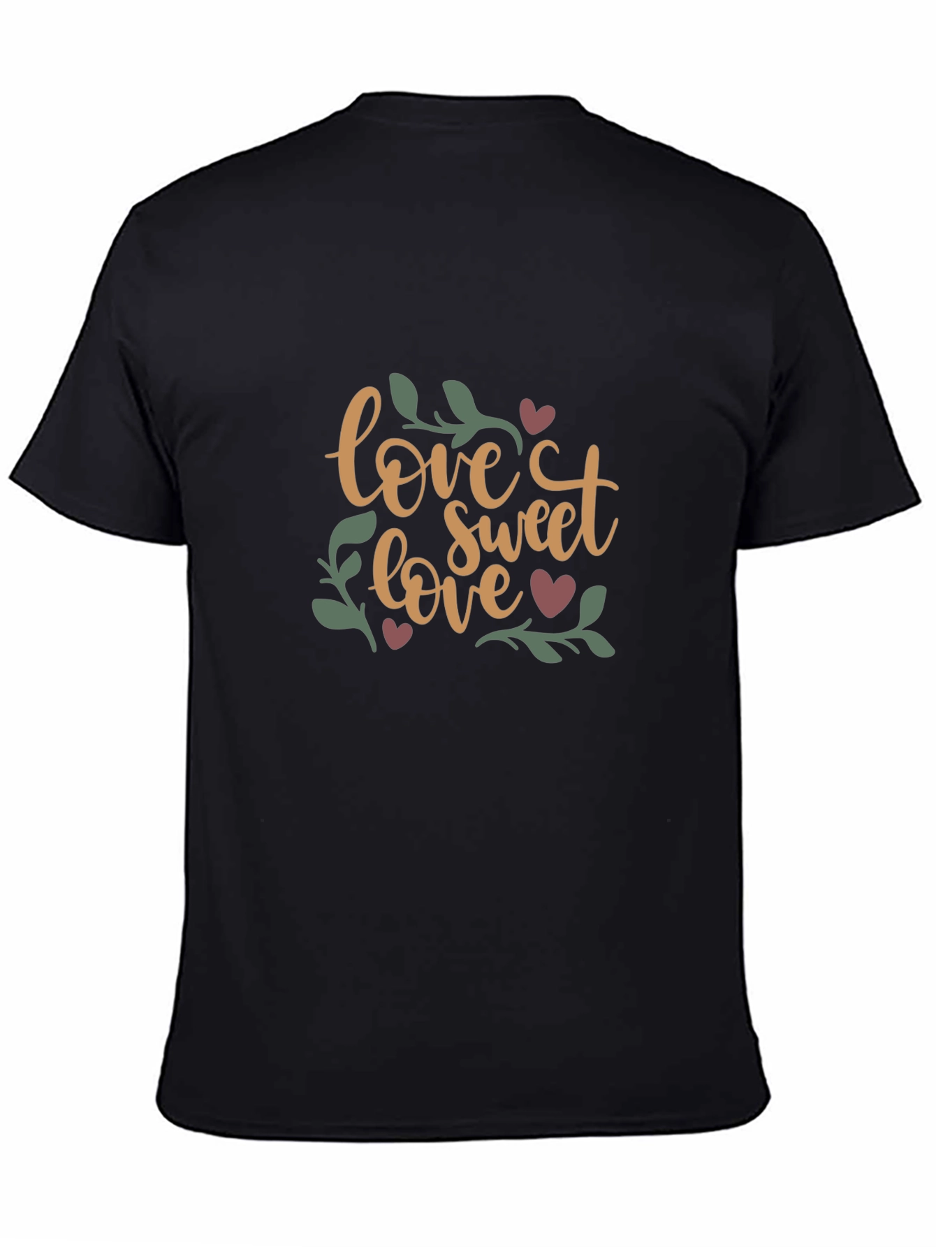 Love Sweet Love Graphic Tee - Black