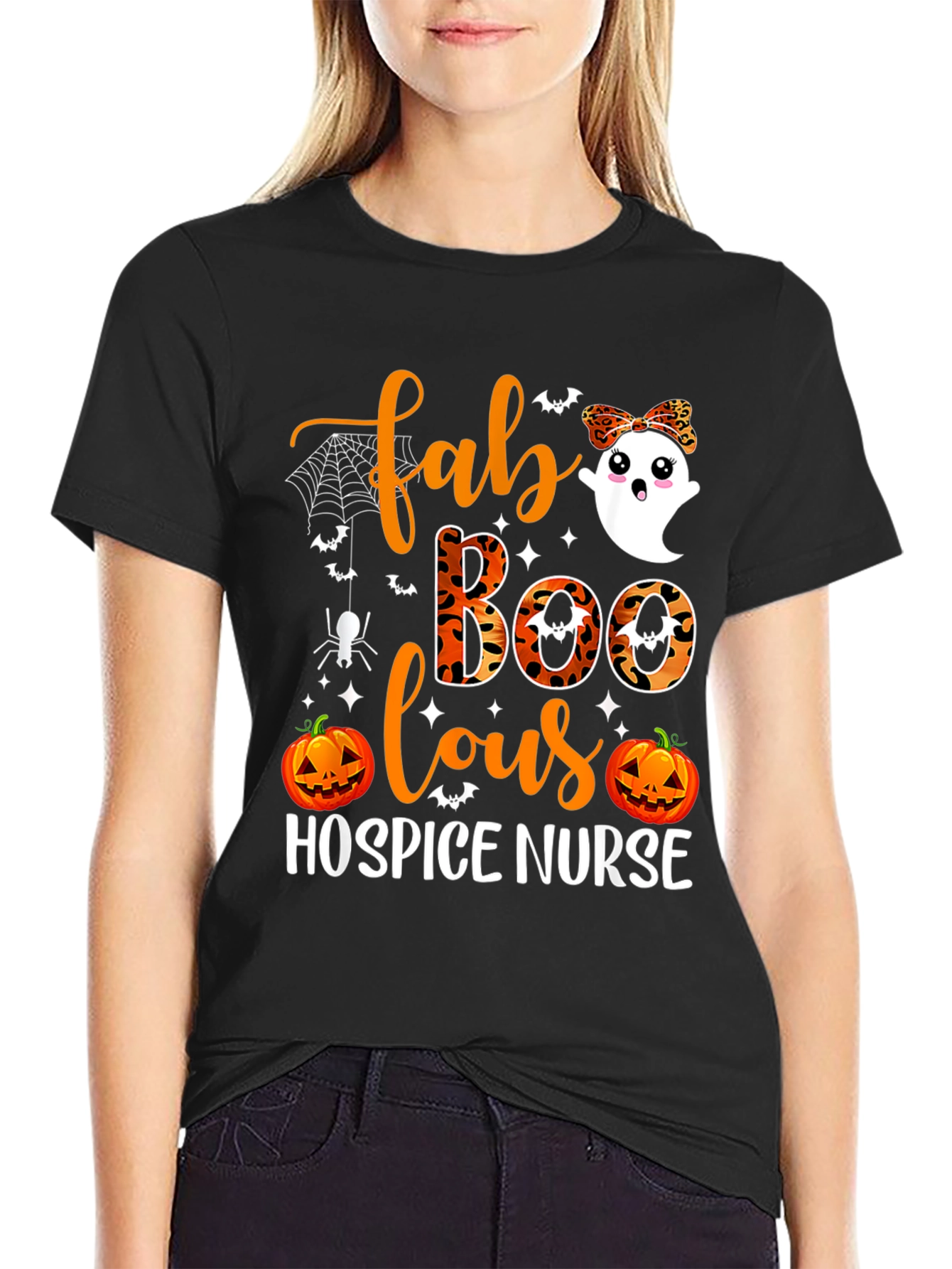 Fab BOOlous Hospice Nurse Halloween T-Shirt