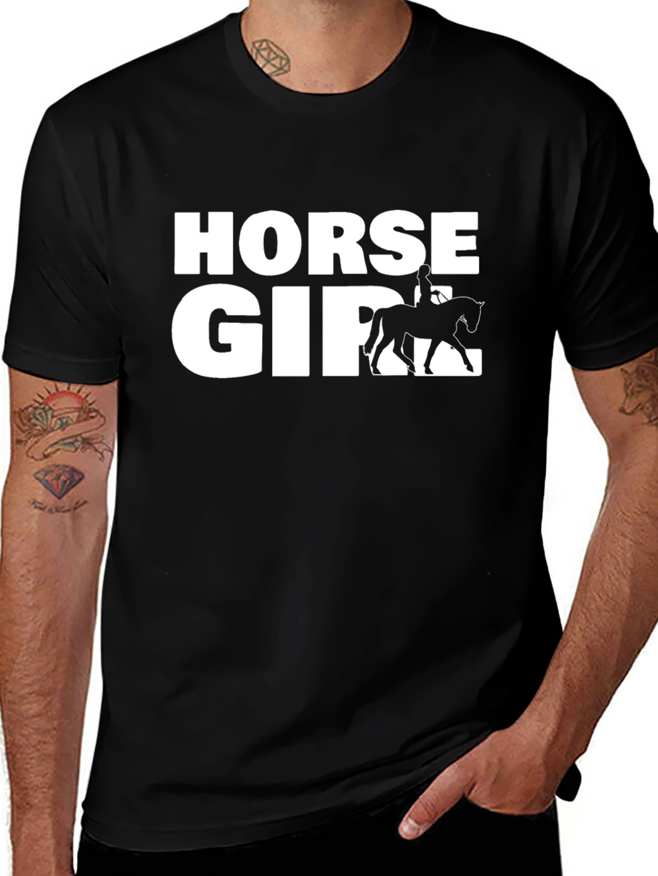 Horse Girl Graphic T-Shirt - Equestrian Style