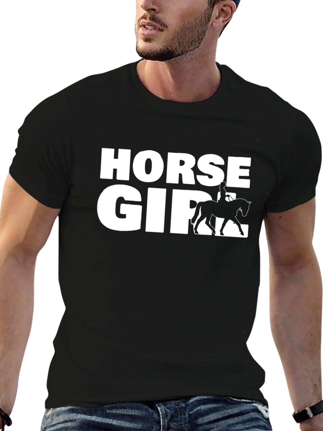 Horse Girl Graphic T-Shirt - Equestrian Style