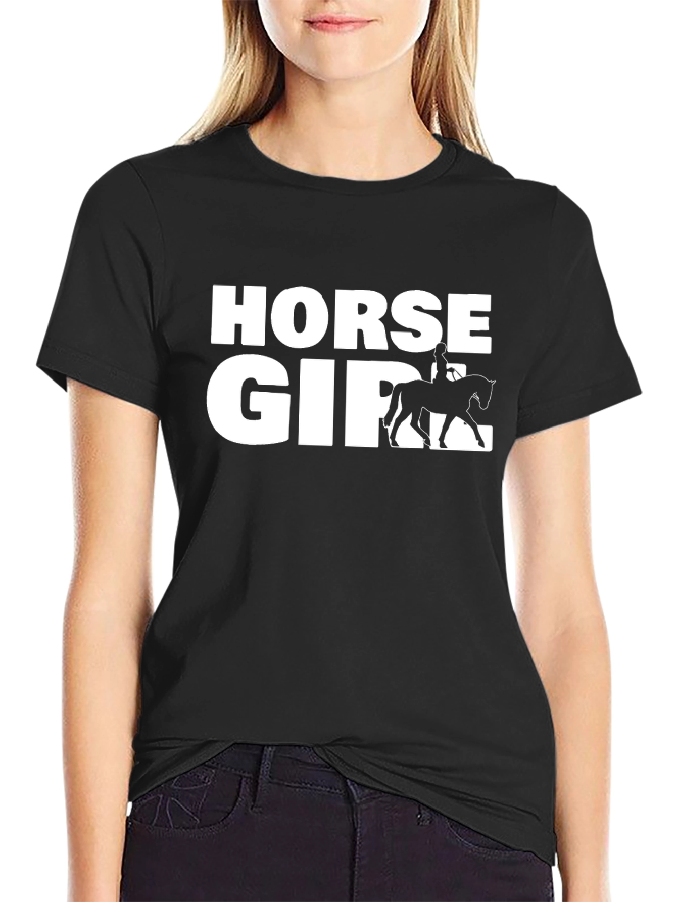 Horse Girl Graphic T-Shirt - Equestrian Style