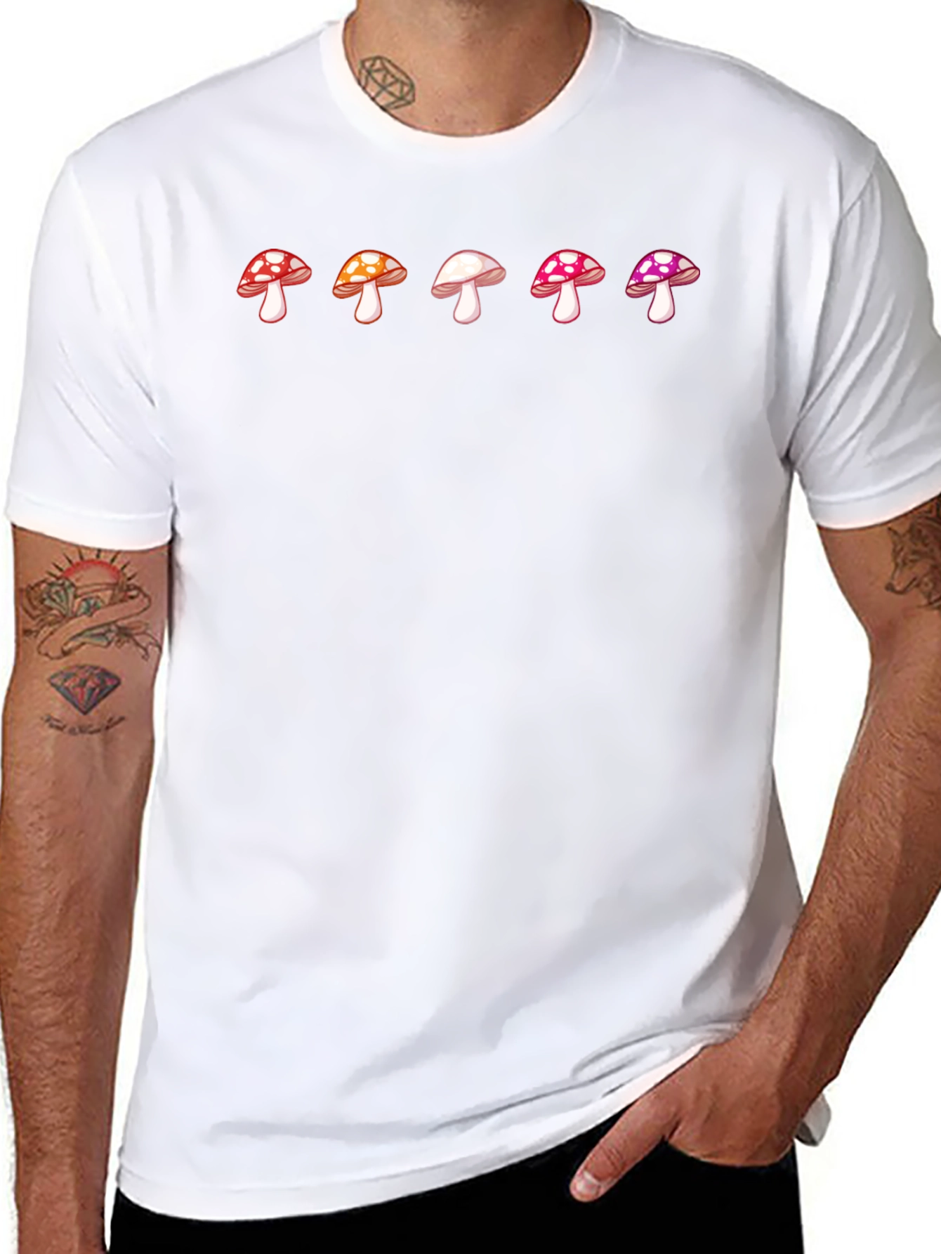 Mushroom Print T-Shirt