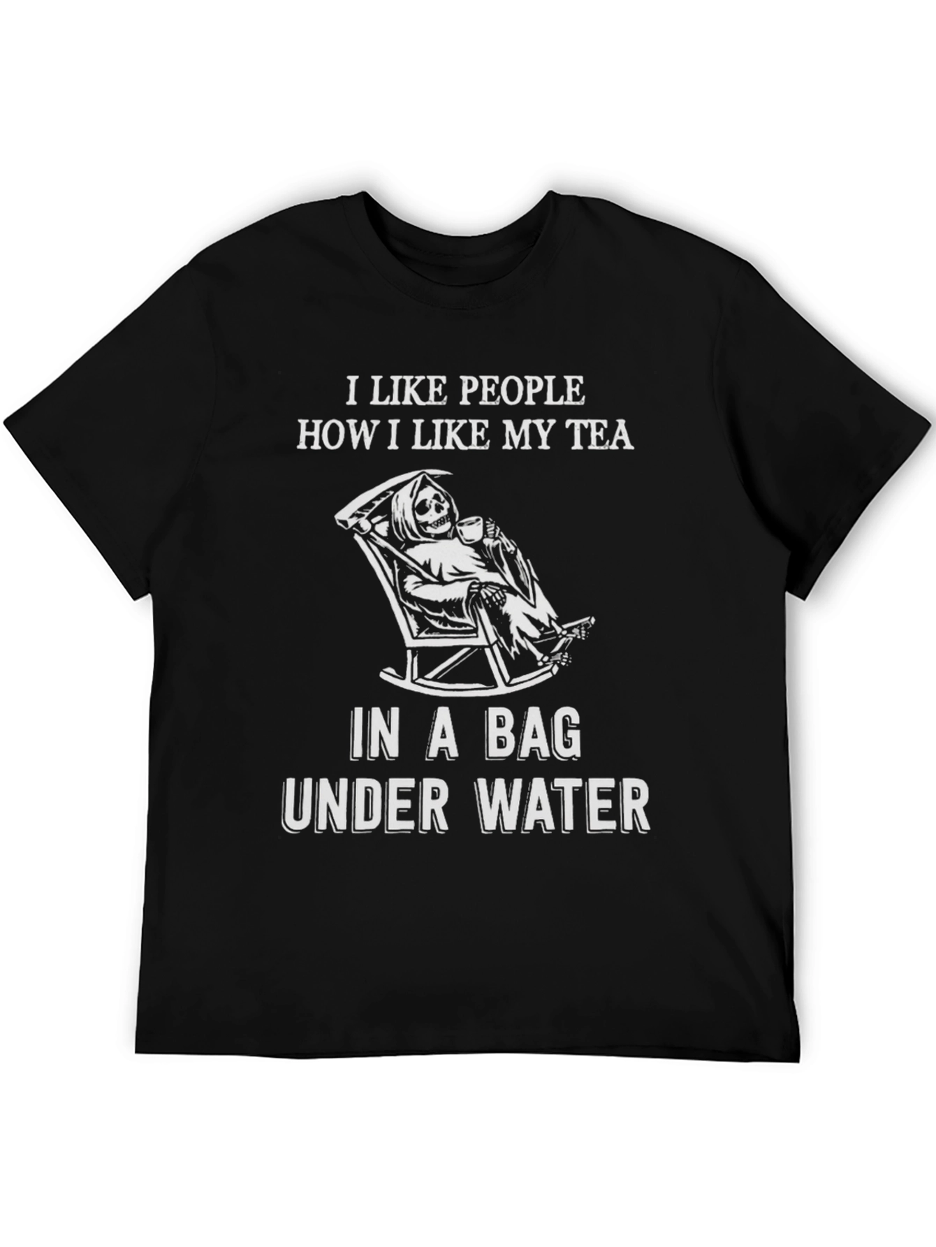 Humorous I Like People Graphic Tee