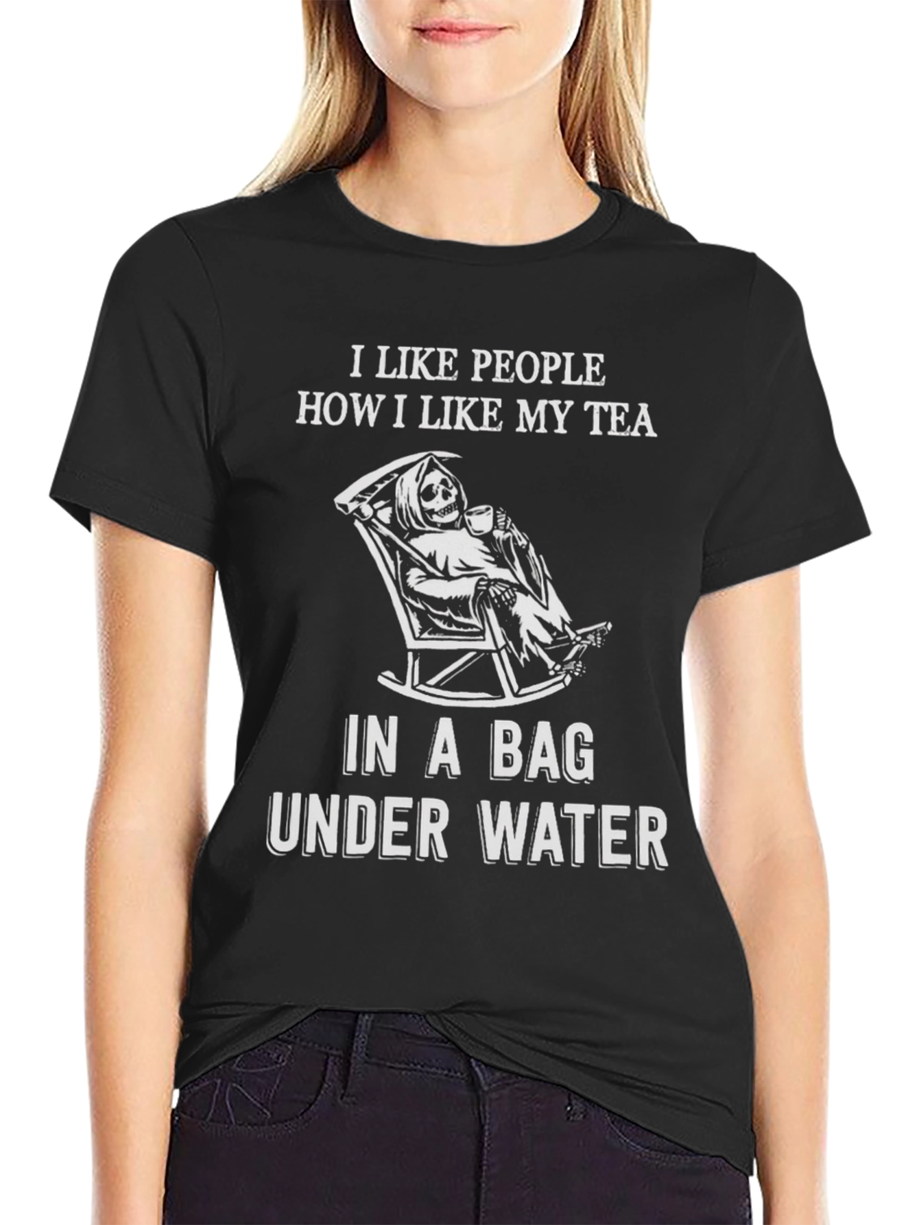 Humorous I Like People Graphic Tee
