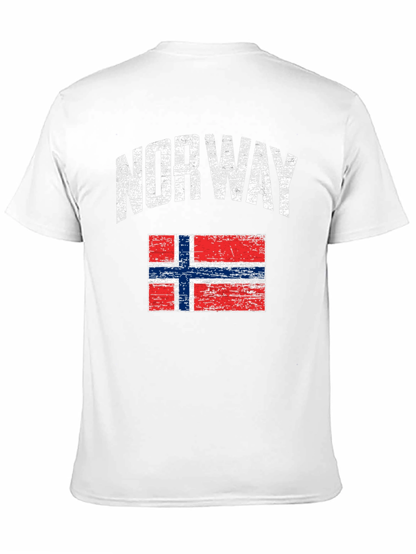 Norway Flag Distressed T-Shirt