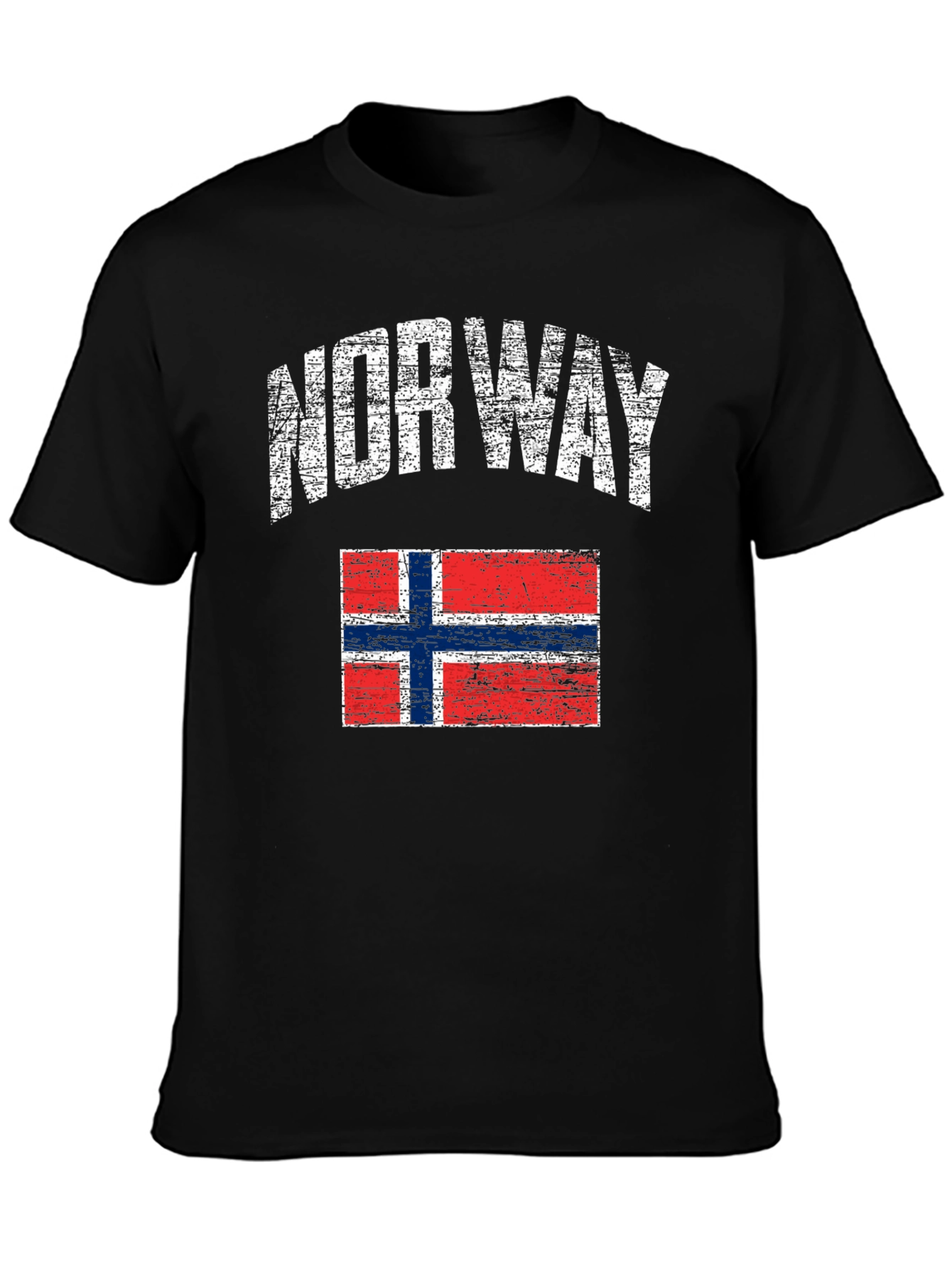 Norway Flag Distressed T-Shirt