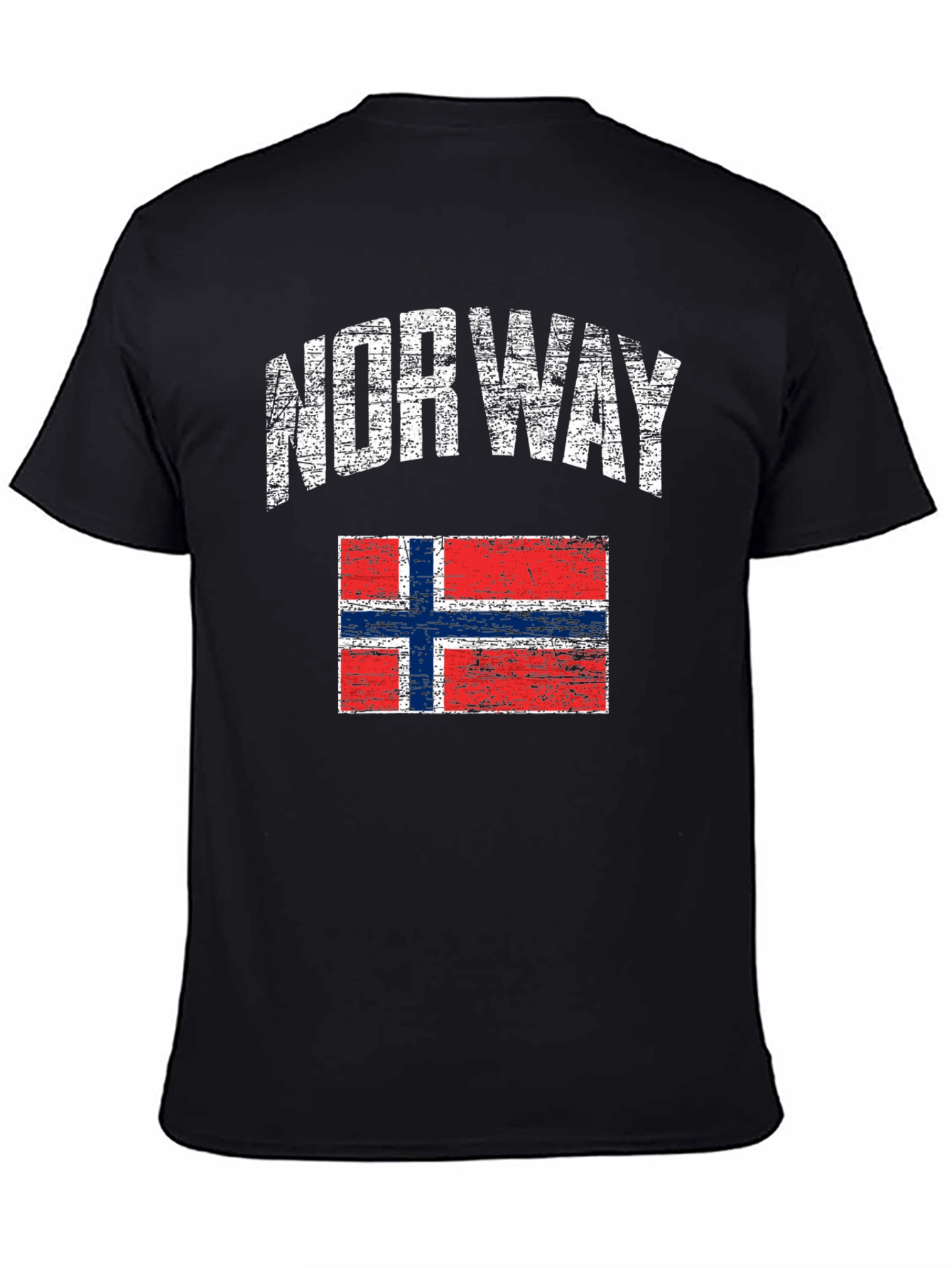 Norway Flag Distressed T-Shirt