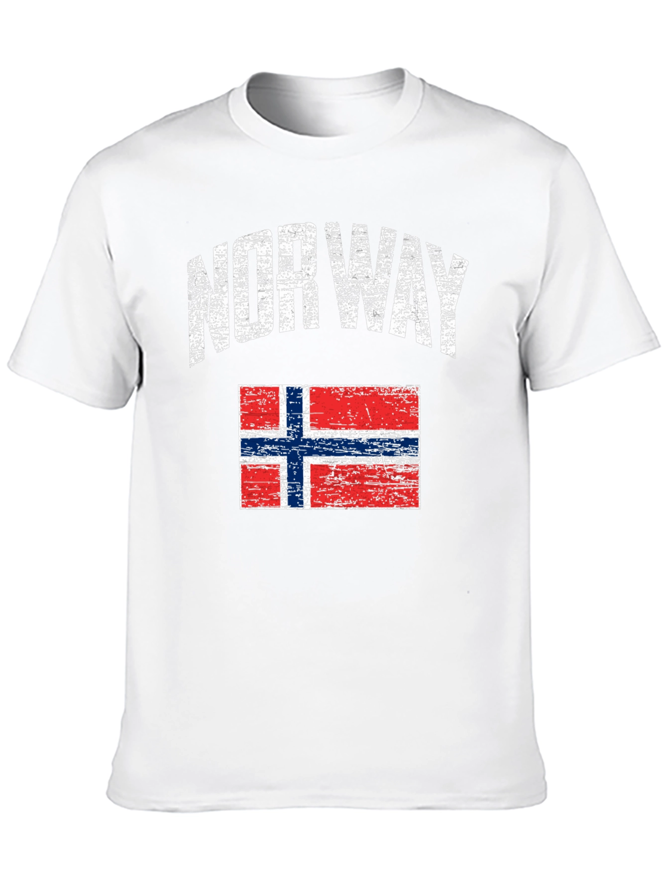 Norway Flag Distressed T-Shirt