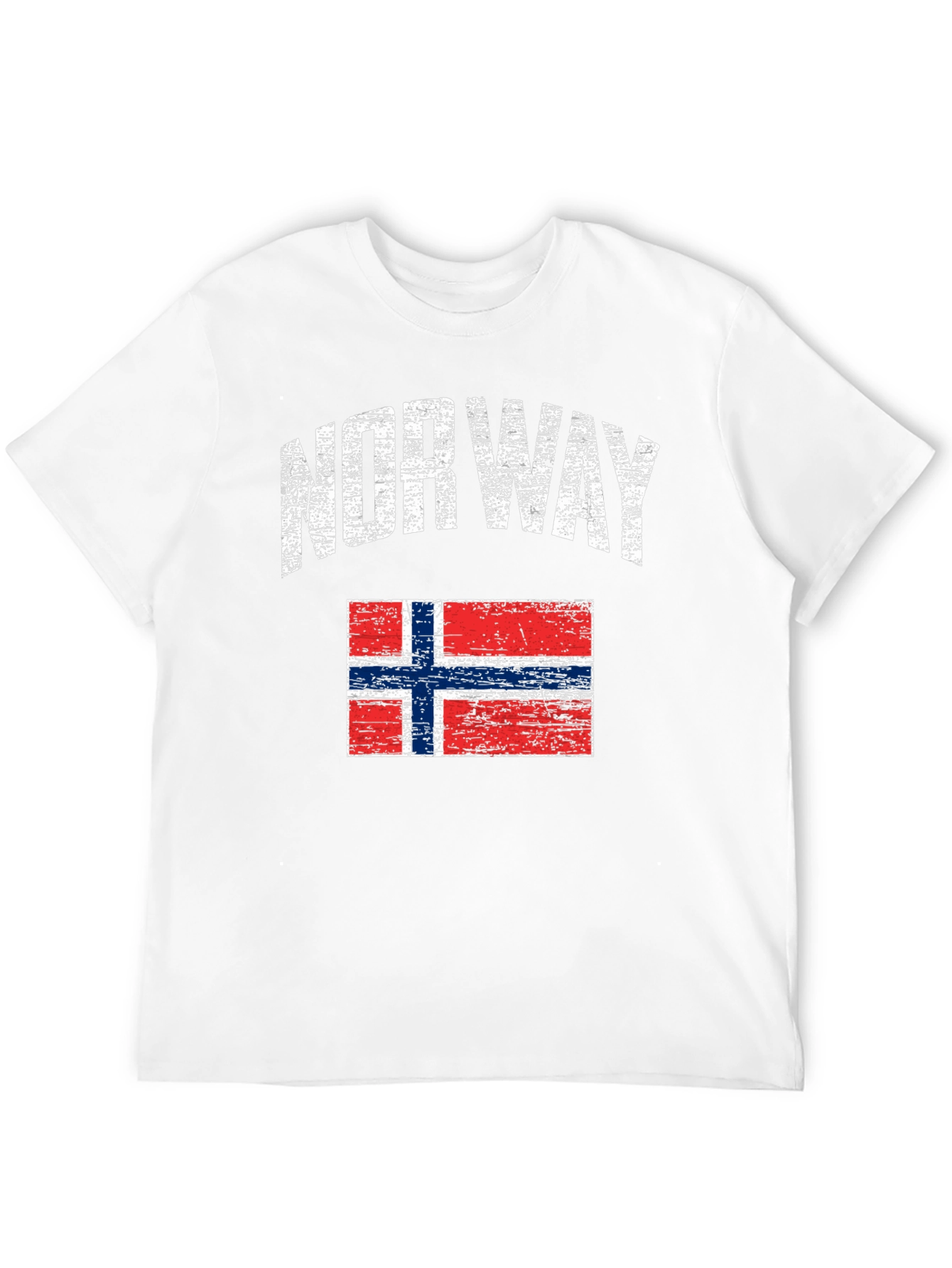 Norway Flag Distressed T-Shirt