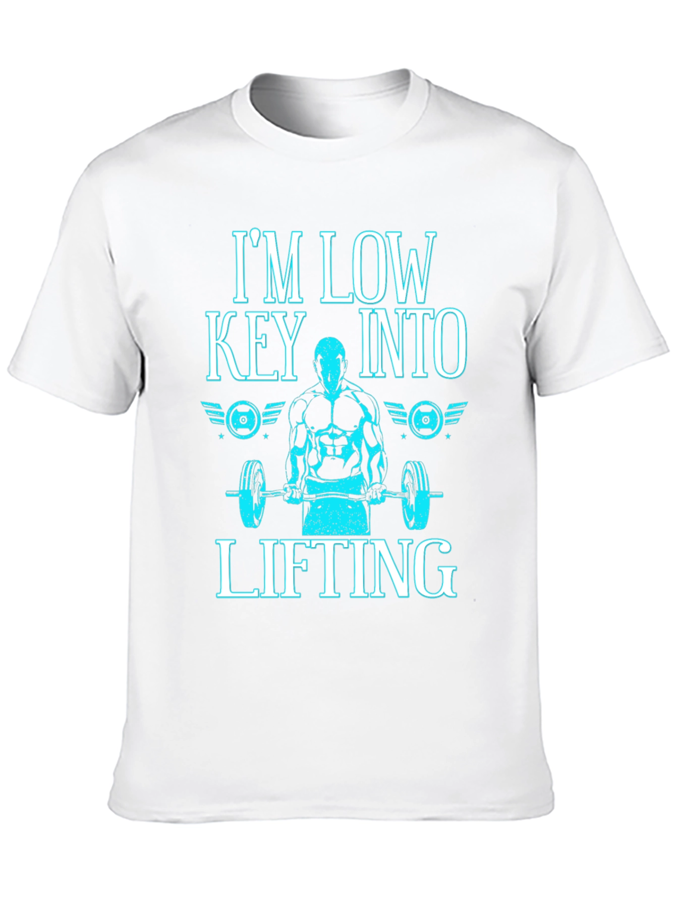 Im Low Key Into Lifting Black T-Shirt