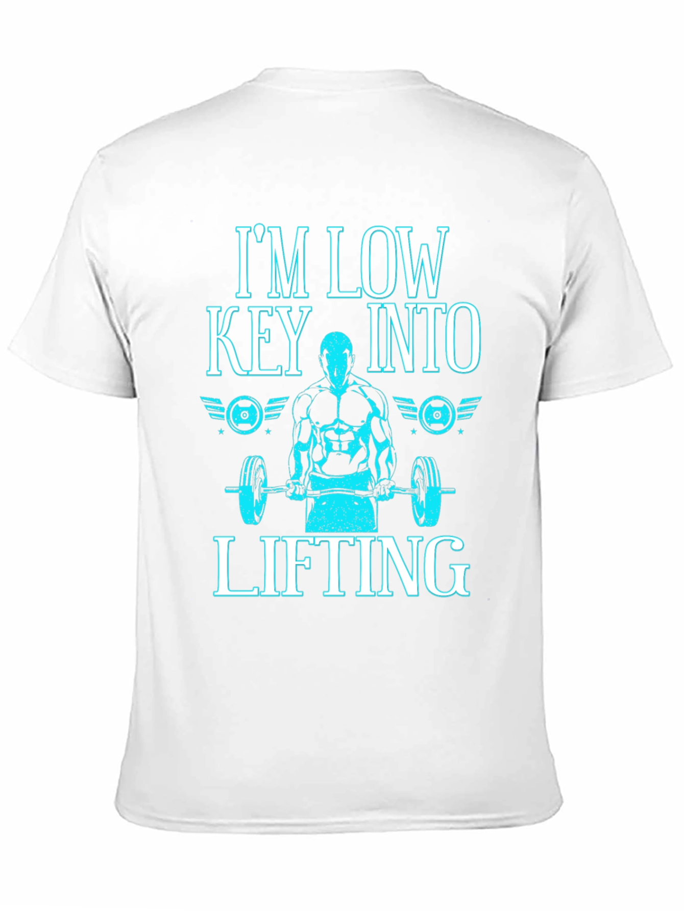 Im Low Key Into Lifting Black T-Shirt
