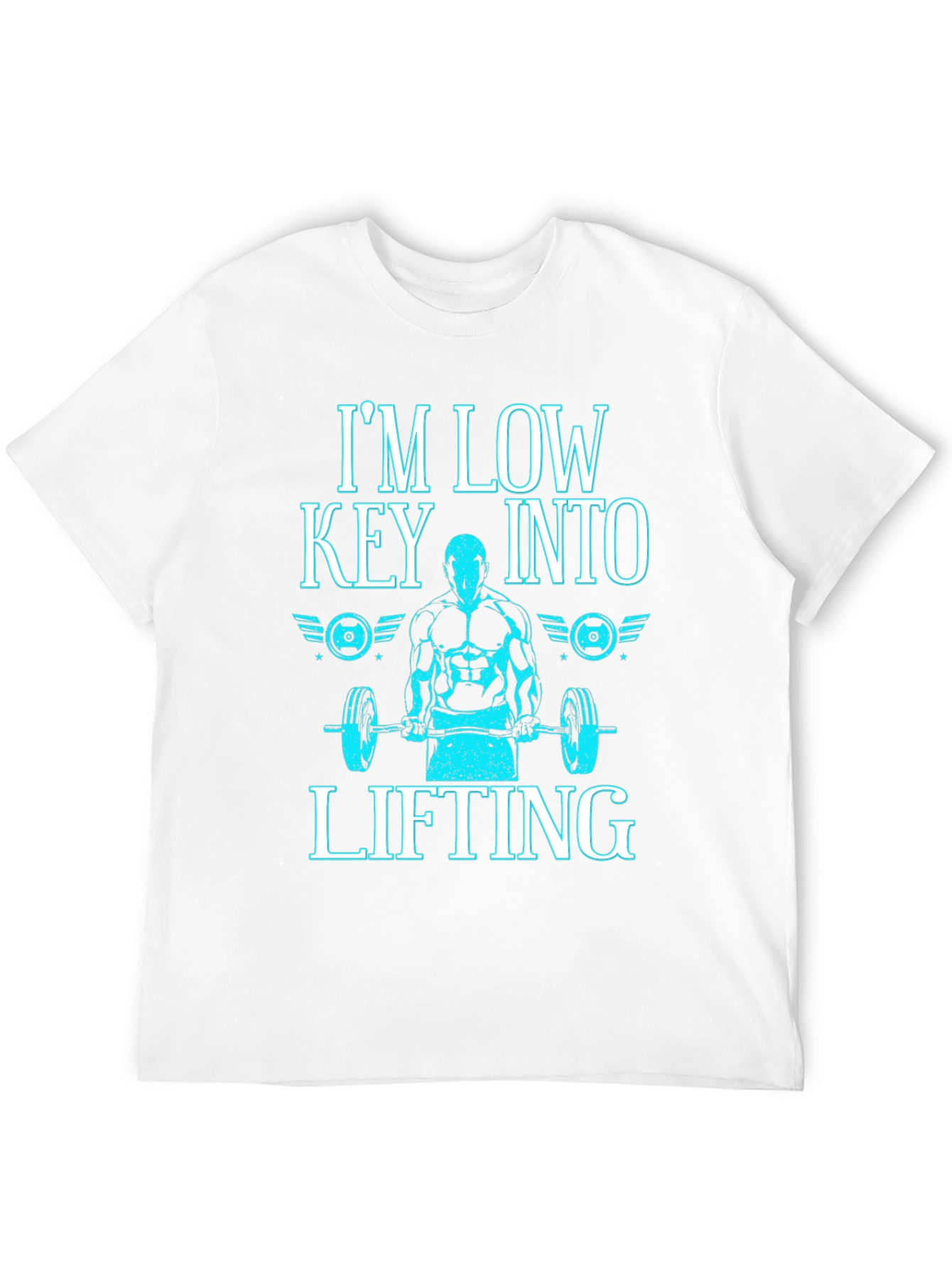 Im Low Key Into Lifting Black T-Shirt