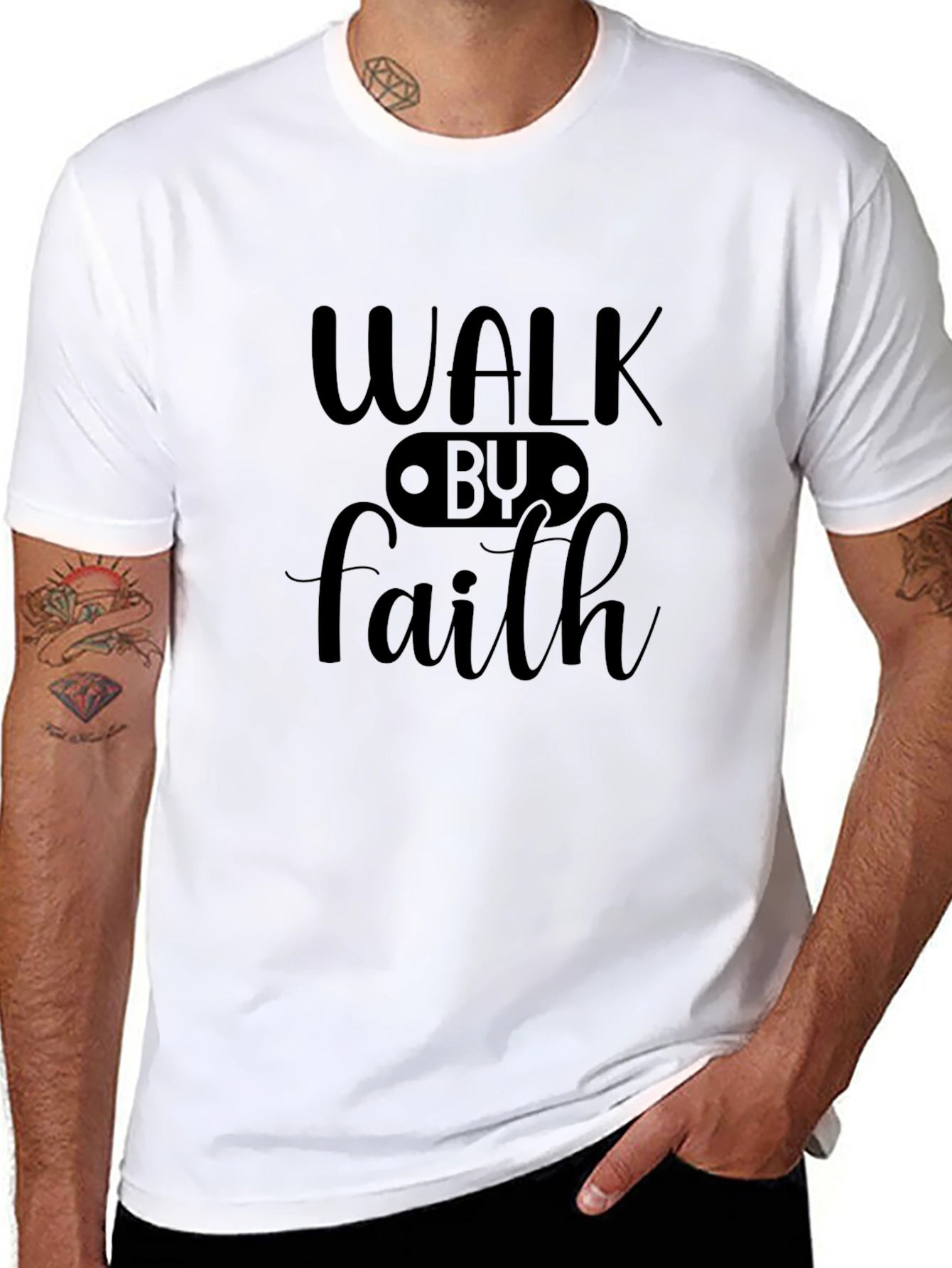 Walk by Faith T-Shirt - Inspiring Christian Apparel
