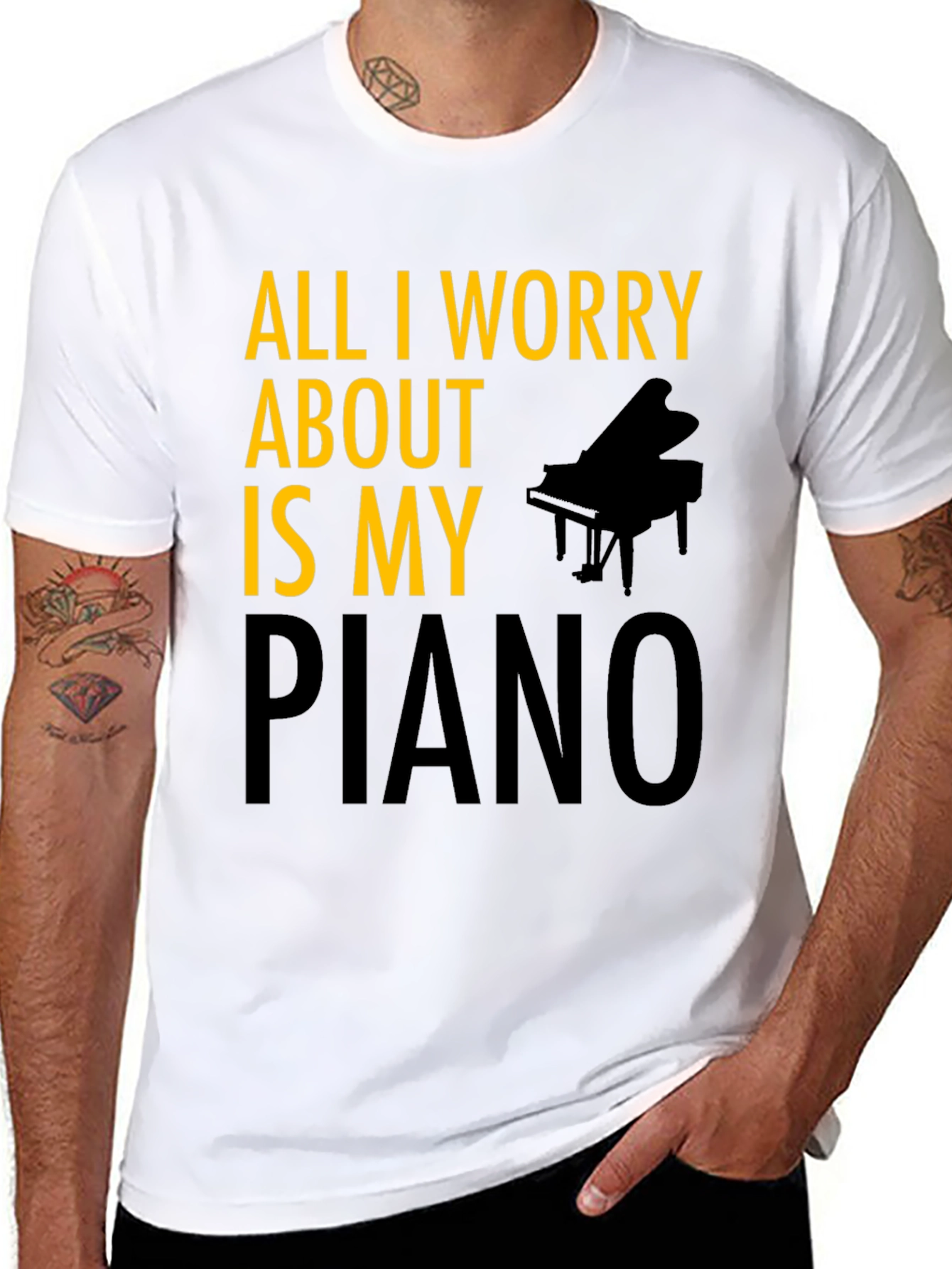 All I Worry About is My Piano T-Shirt